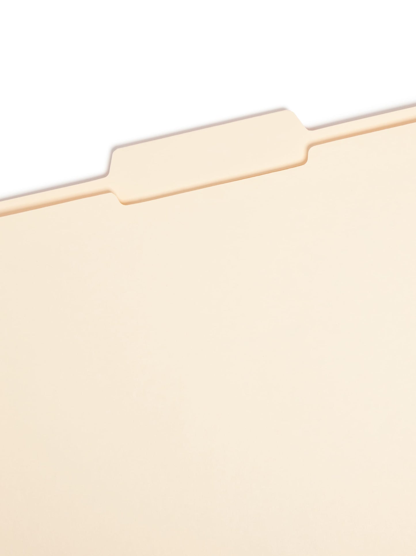 Reinforced Tab File Folders, 1/3-Cut Center Tab, Manila Color, Letter Size, Set of 100, 086486103367
