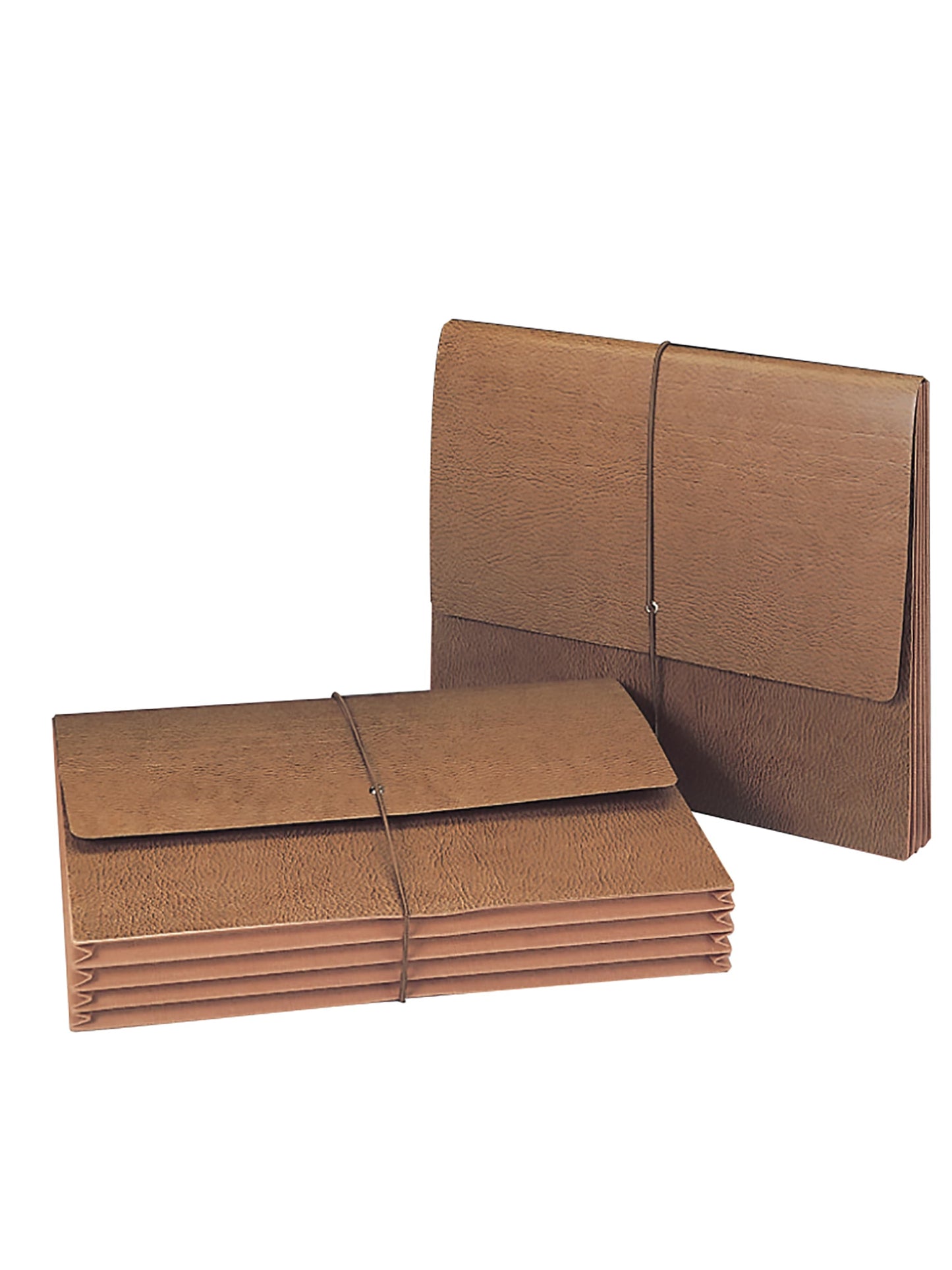 Redrope-Printed Expanding Wallets with Elastic Cord, Tear-Resistant Gusset, 3-1/2 Inch Expansion, Brown Color, Letter Size, Set of 10, 30086486714533