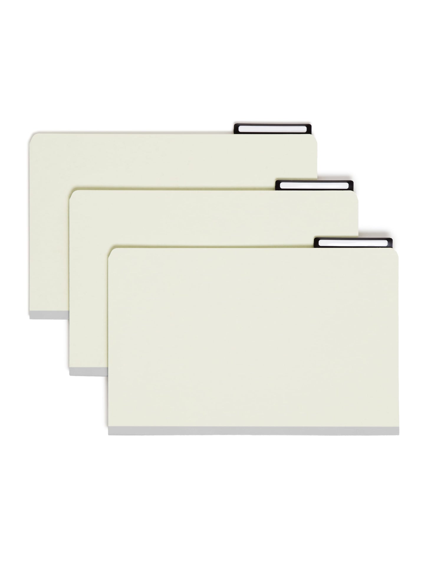 Pressboard Mortgage File Folders, Gray/Green Color, Legal Size,