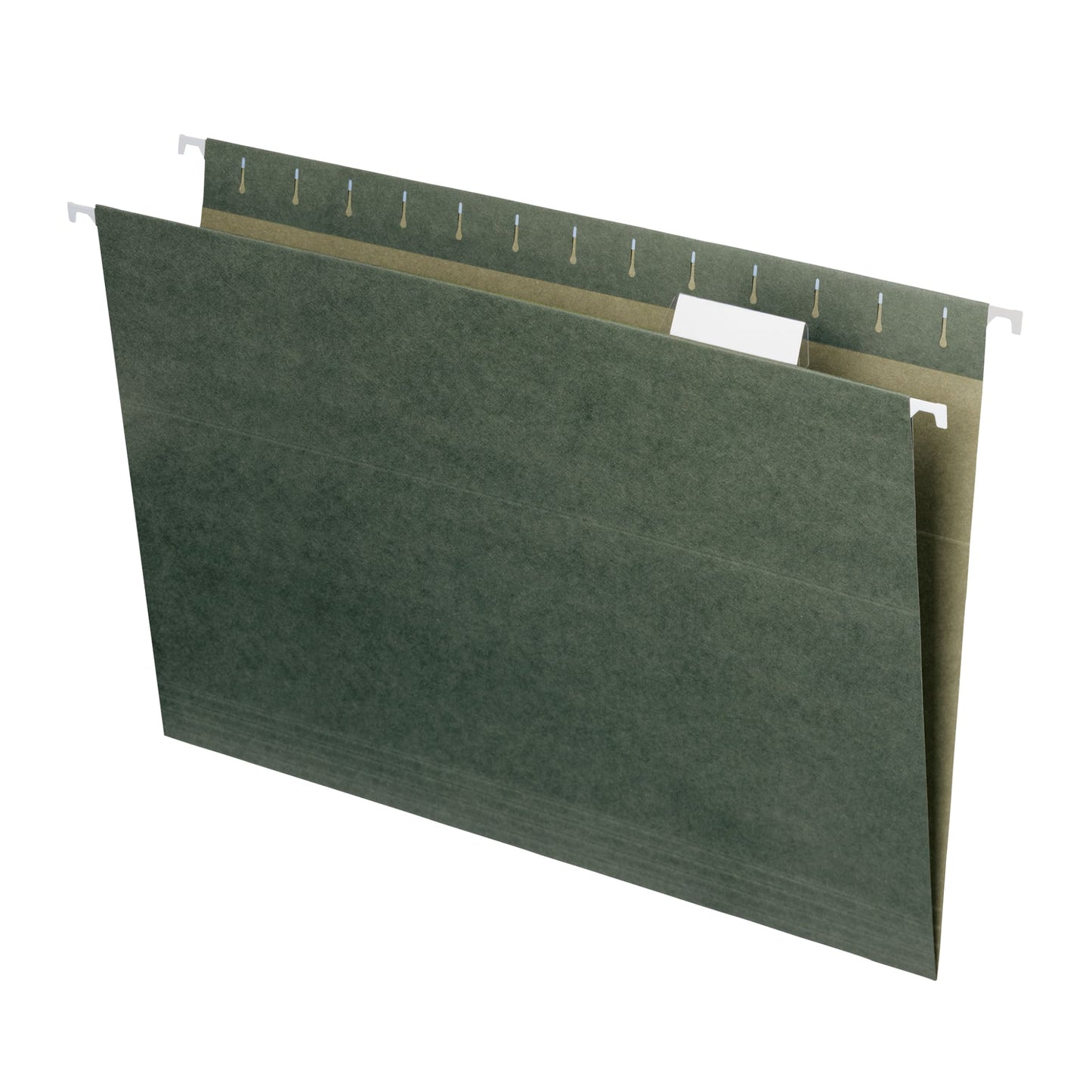 Standard Hanging File Folders with 1/5-Cut Tabs, Standard Green Color, Legal Size, Set of 25, 086486641555