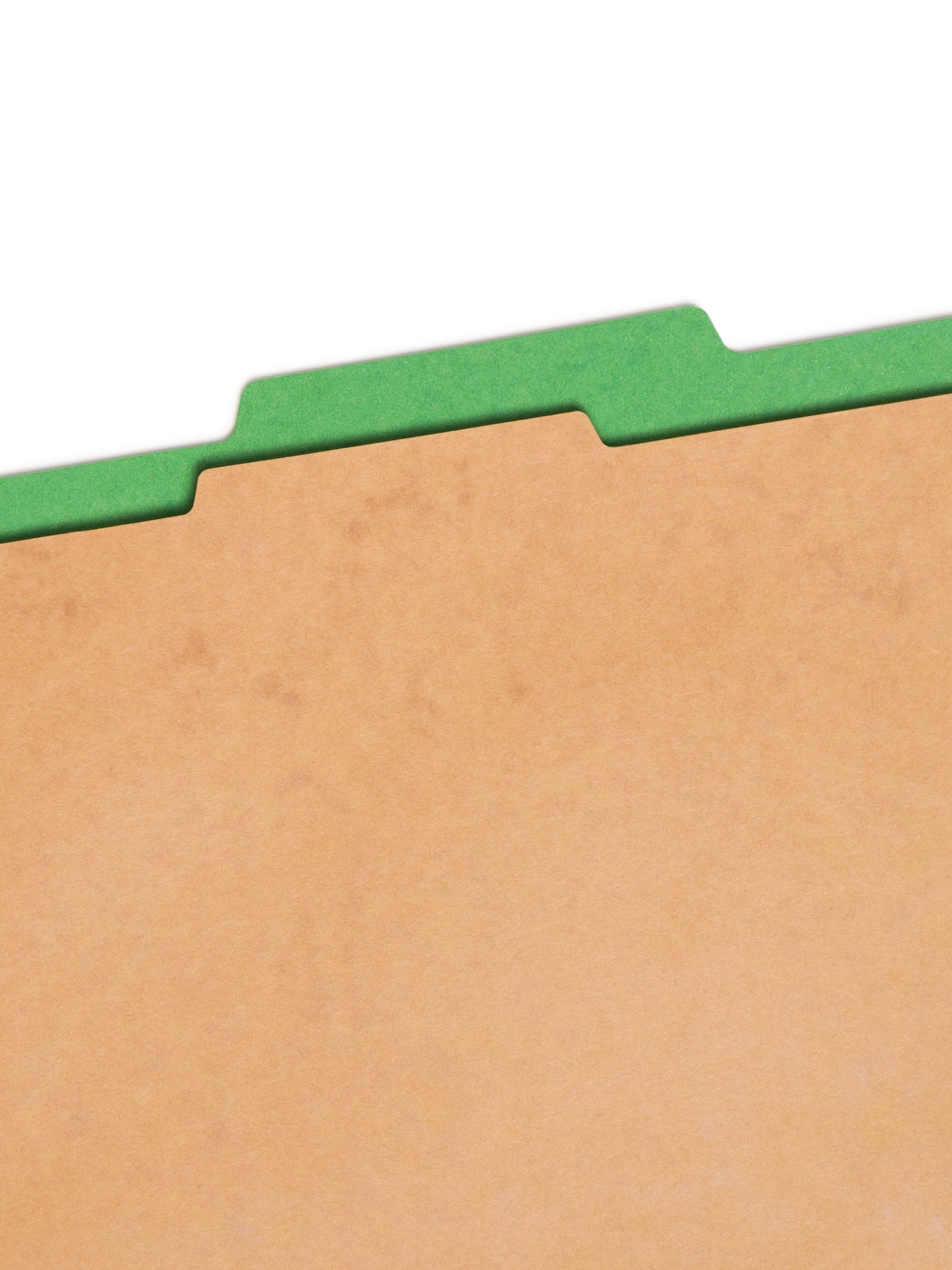 SafeSHIELD® Pressboard Classification File Folders, 1 Divider, 2 inch Expansion, Green Color, Legal Size,