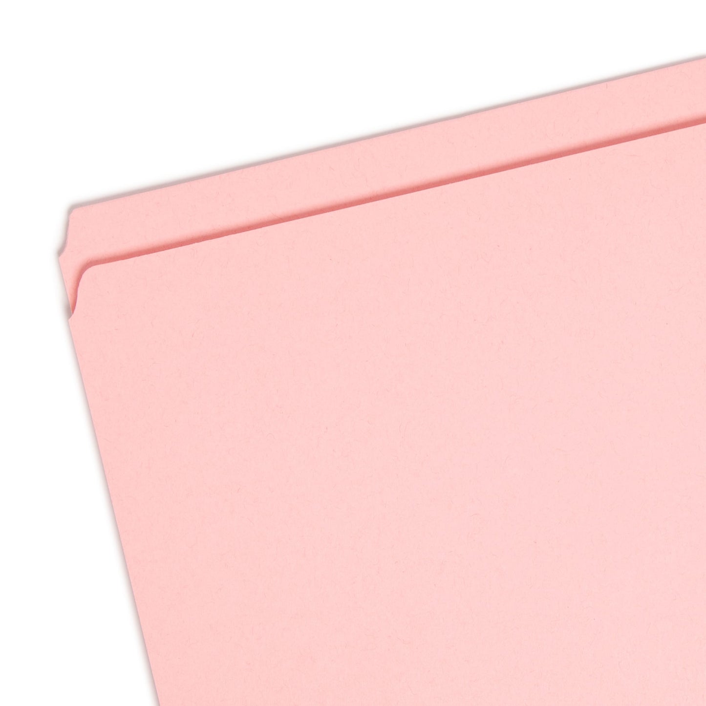 Reinforced Tab File Folders, Straight-Cut Tab, Pink Color, Letter Size, Set of 100, 086486126106