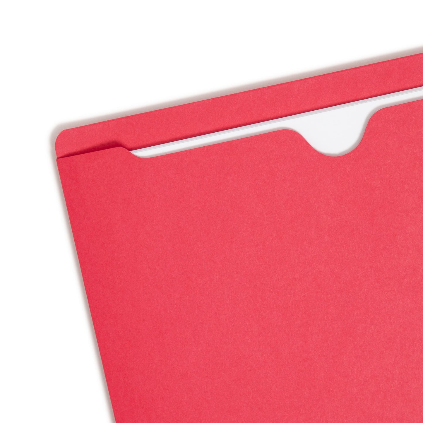 Colored File Jackets, Reinforced Straight-Cut Tab, No Expansion, Red Color, Letter Size, Set of 100, 30086486755093