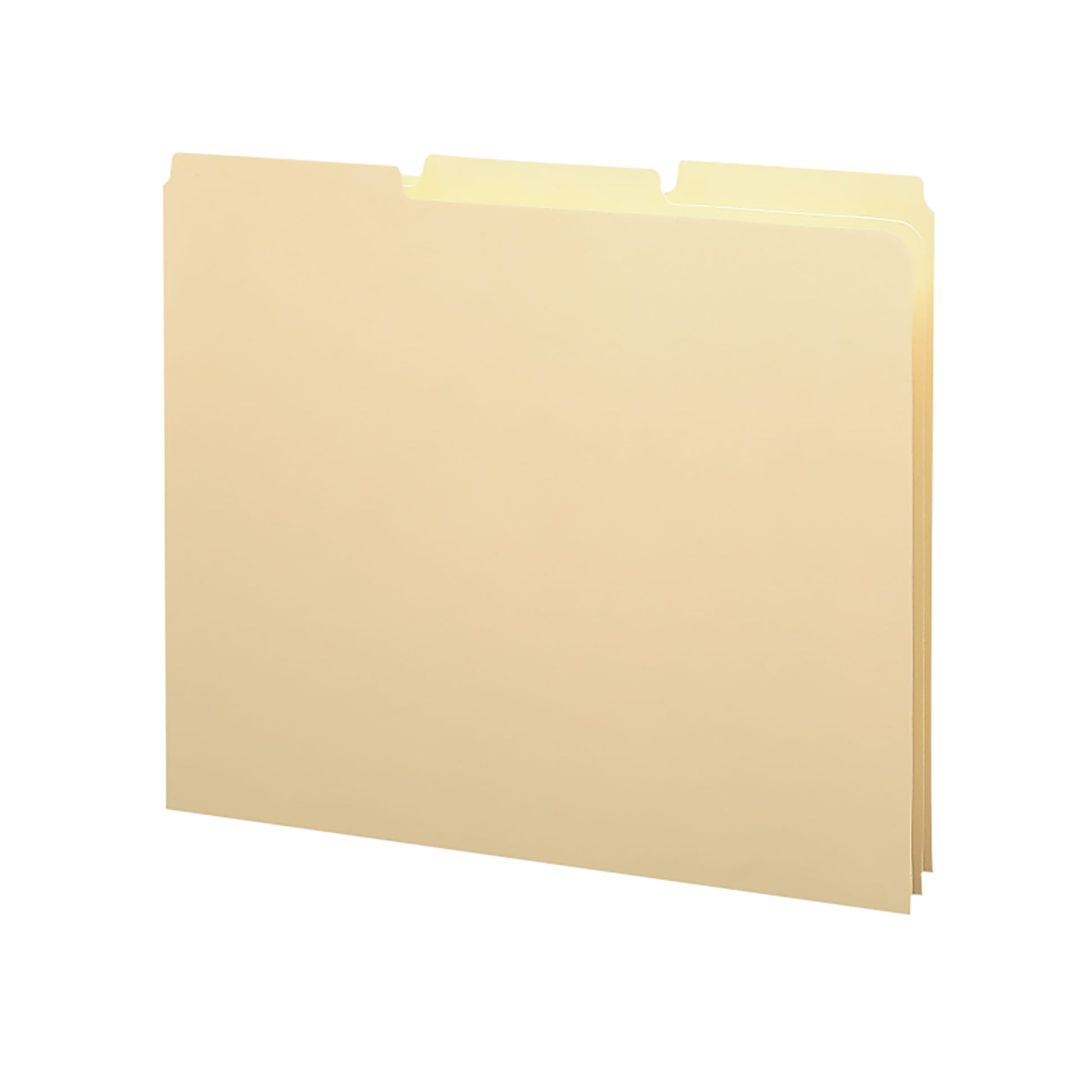 Heavyweight Filing Guides with Blank Tabs, Manila Color, Letter Size, Set of 100, 086486501347