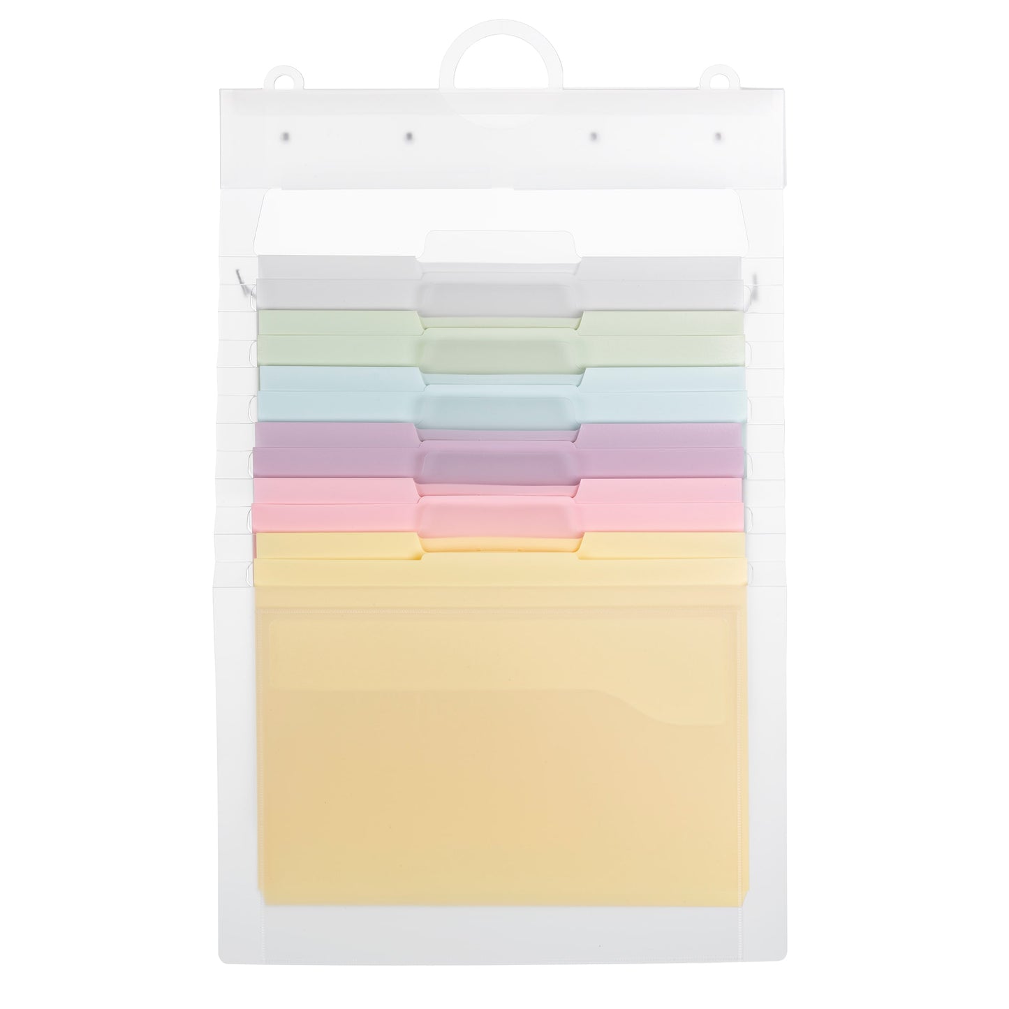 Cascading Wall Organizers, 6 Pockets, Assorted Colors Color, Letter Size, Set of 1, 086486920643