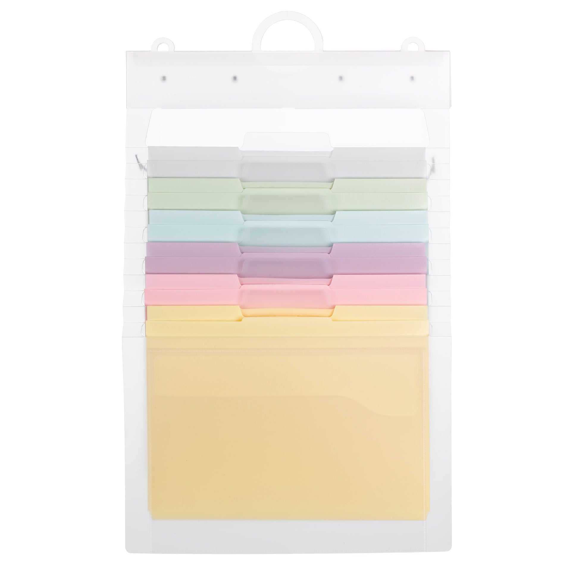 Cascading Wall Organizers, 6 Pockets, Assorted Colors Color, Letter Size, Set of 1, 086486920643