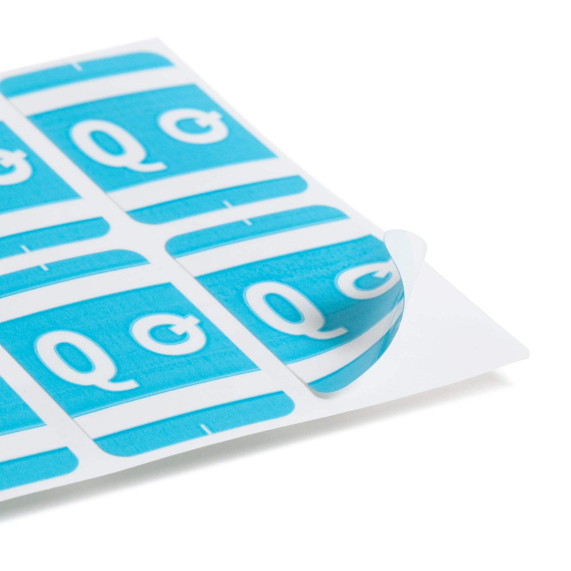 AlphaZ® ACCS Color Coded Alphabetic Labels - Sheets, Light Blue Color, 1" X 1-5/8" Size, Set of 100, 086486671873