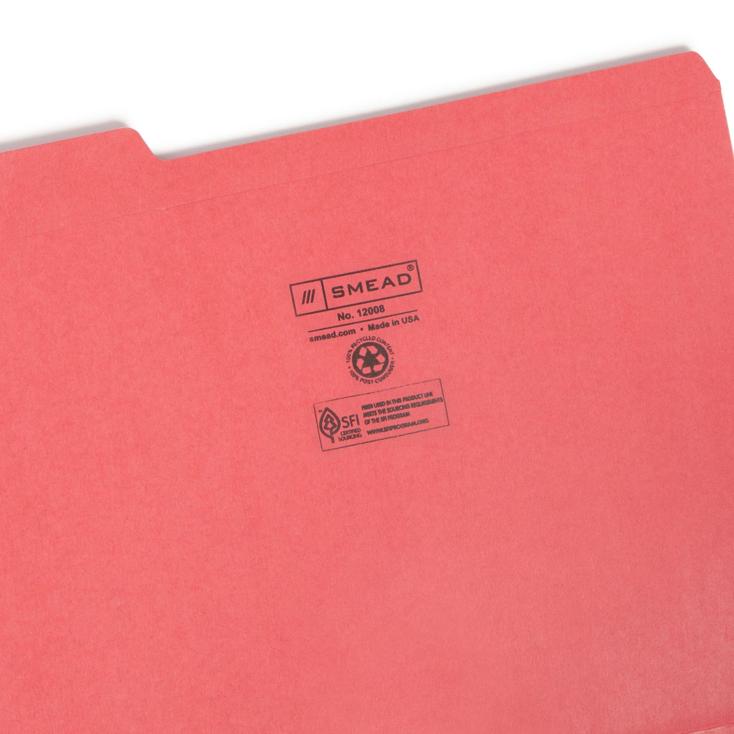 100% Recycled File Folders, Assorted Colors Color, Letter Size, Set of 100, 086486120081