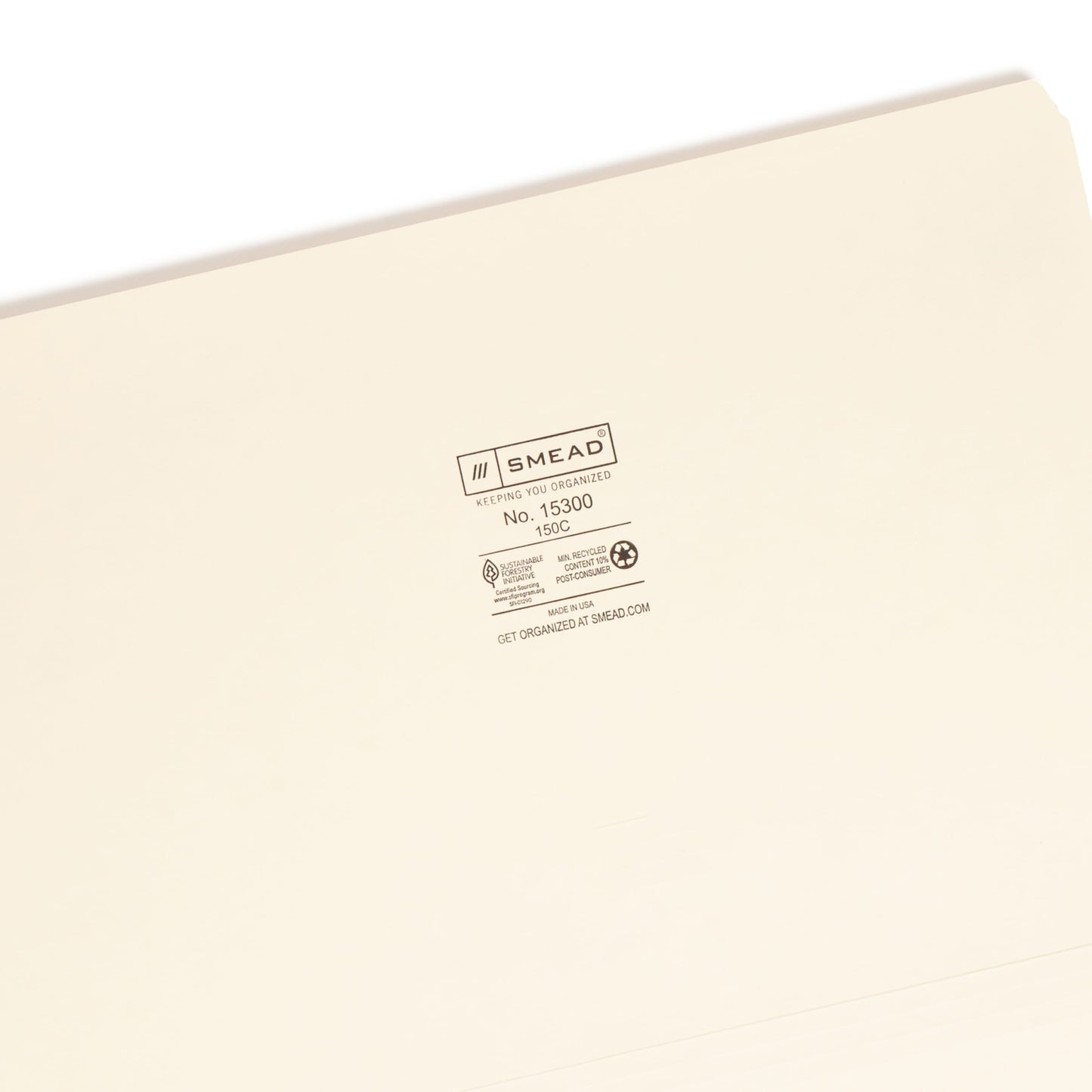 Standard File Folders, Straight-Cut Tab, Manila Color, Legal Size, Set of 100, 086486153003