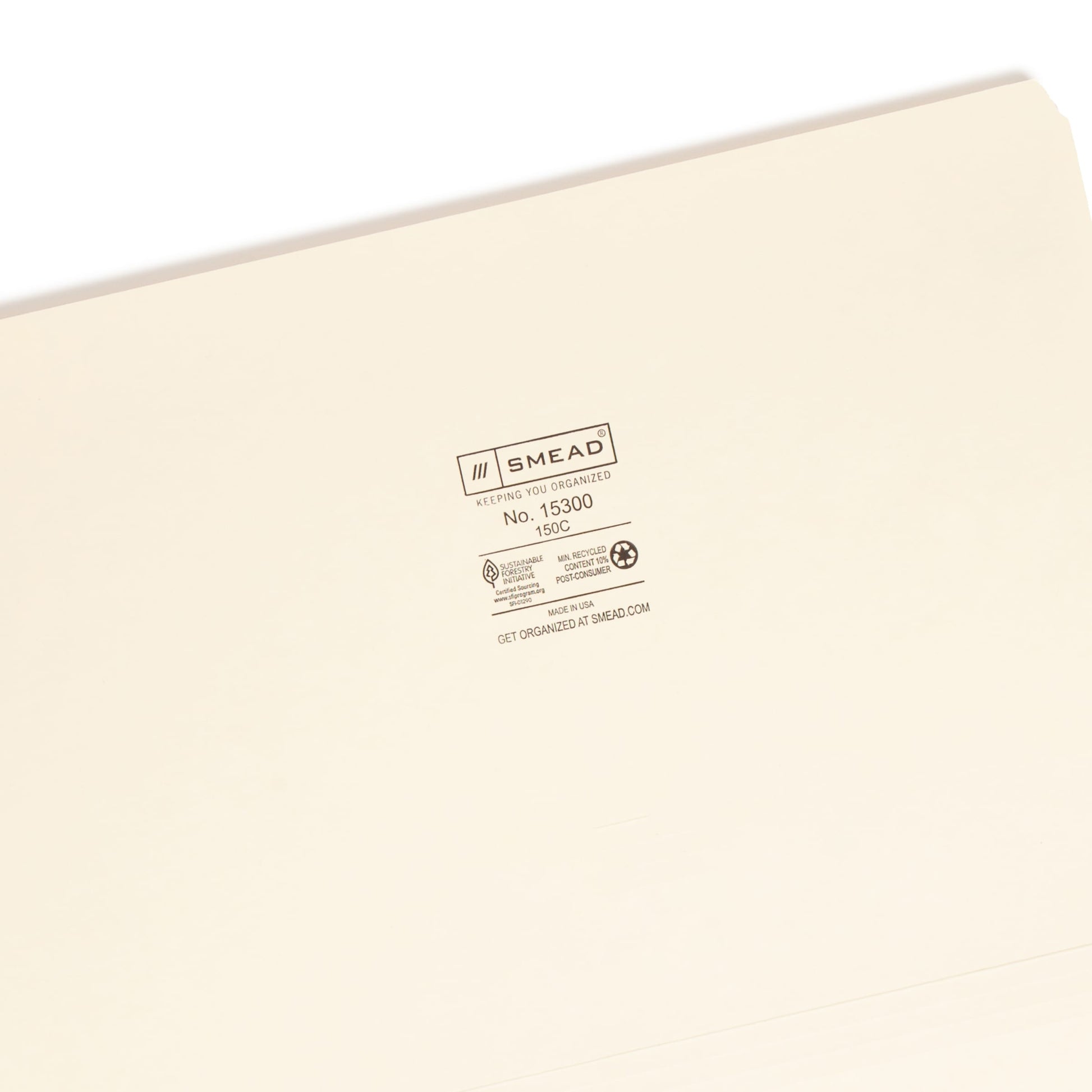 Standard File Folders, Straight-Cut Tab, Manila Color, Legal Size, Set of 100, 086486153003