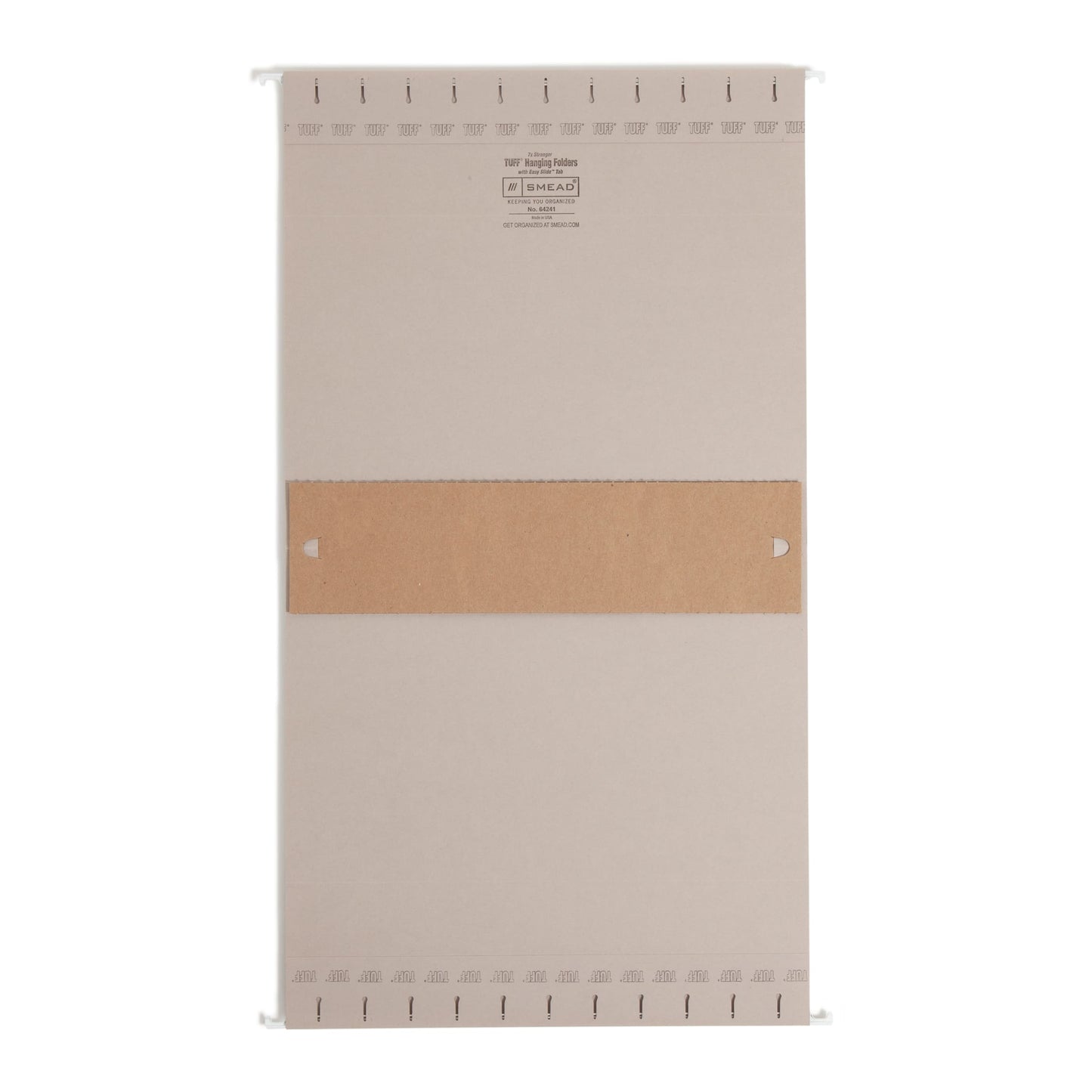 TUFF® Hanging Box Bottom File Folders with Easy Slide® Tabs, 3 inch Expansion, Gray Color, Letter Size, Set of 1, 086486642415