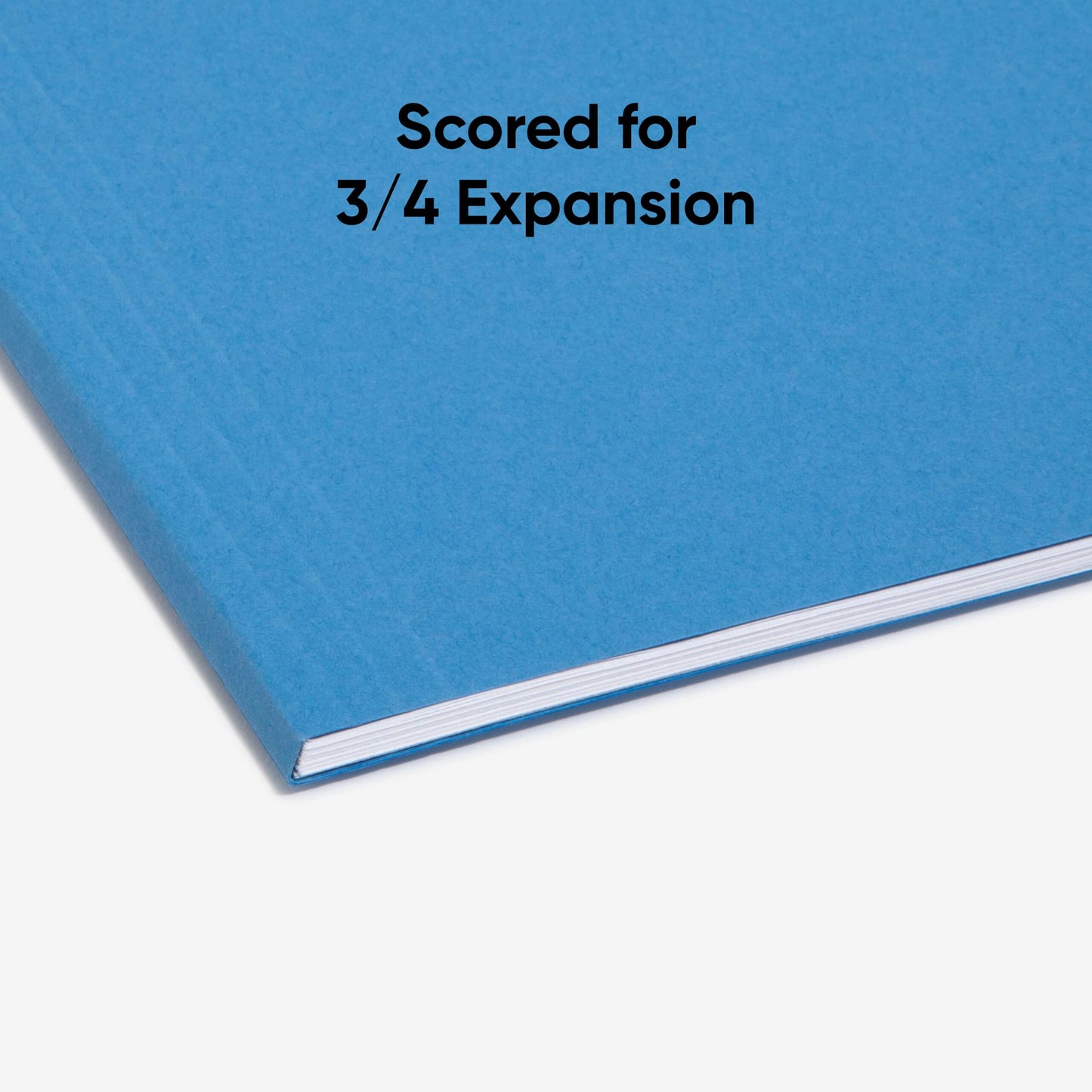 Standard Hanging File Folders with 1/5-Cut Tabs, Blue Color, Letter Size, Set of 25, 086486640602