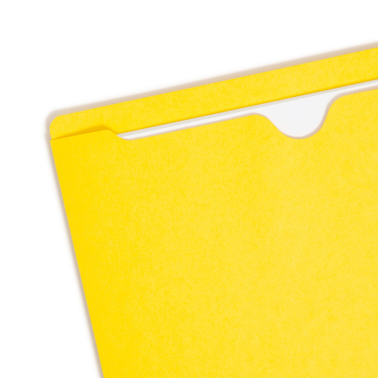 Colored File Jackets, Reinforced Straight-Cut Tab, No Expansion, Yellow Color, Letter Size, Set of 100, 30086486755116