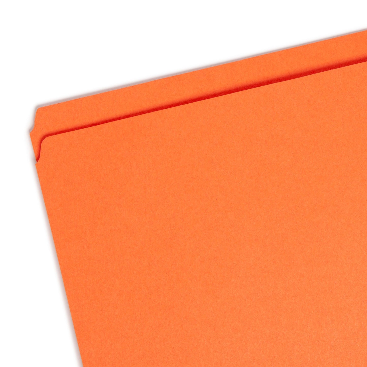 Reinforced Tab File Folders, Straight-Cut Tab, Orange Color, Letter Size, Set of 100, 086486125109