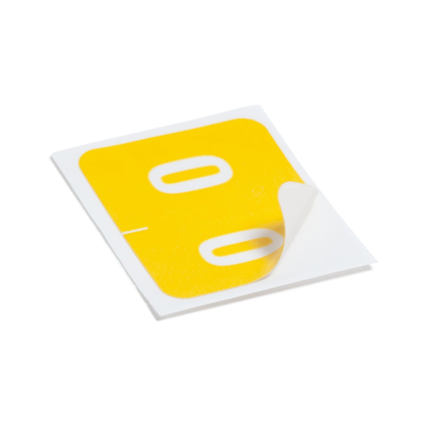 DCCRN Color-Coded Numeric Labels - Rolls, Yellow Color, 1-1/4" X 1" Size, Set of 500, 086486673402