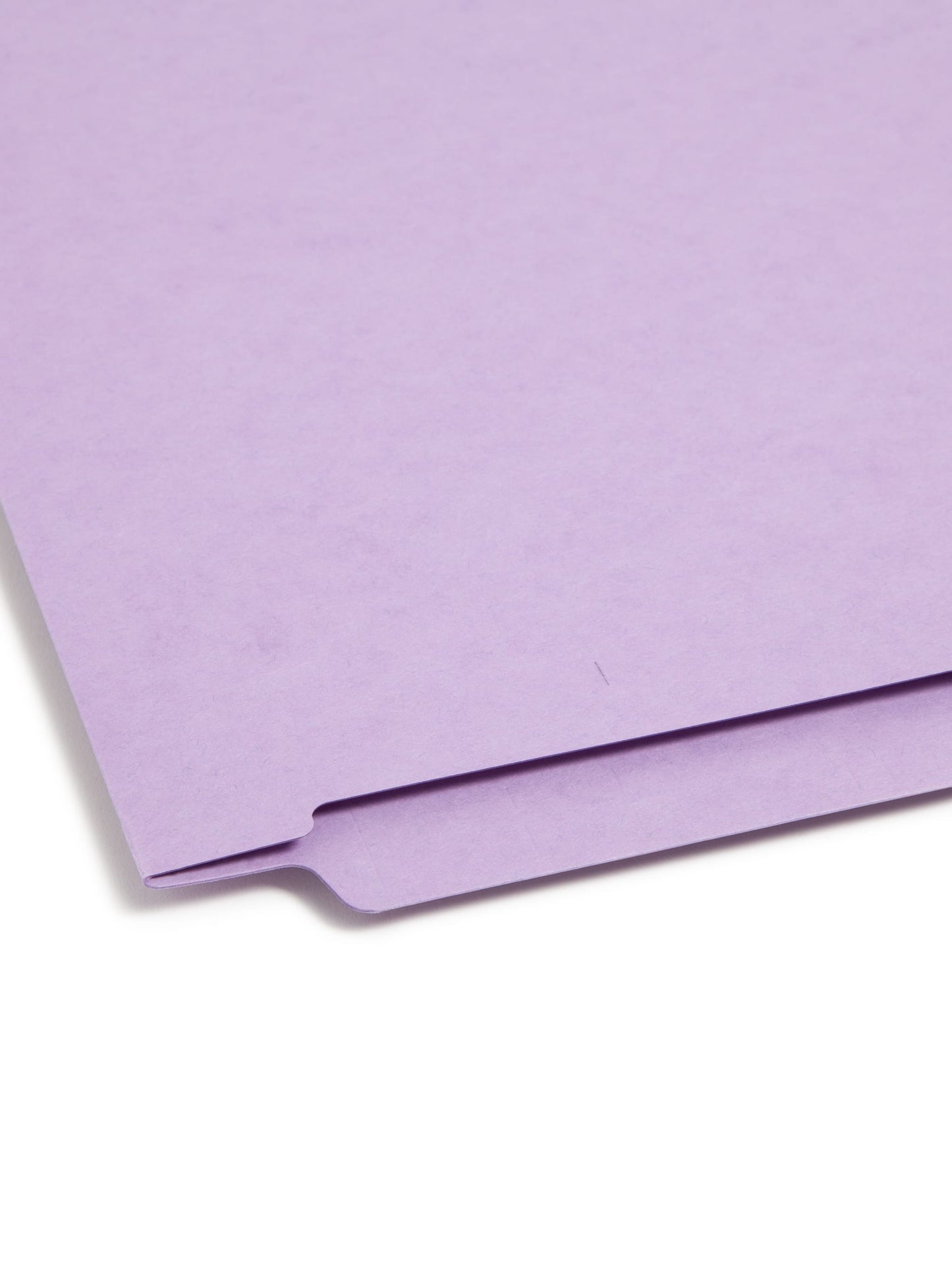 Shelf-Master® Reinforced End Tab Fastener File Folders, Straight-Cut Tab, Lavender Color, Legal Size, Set of 50, 086486285407