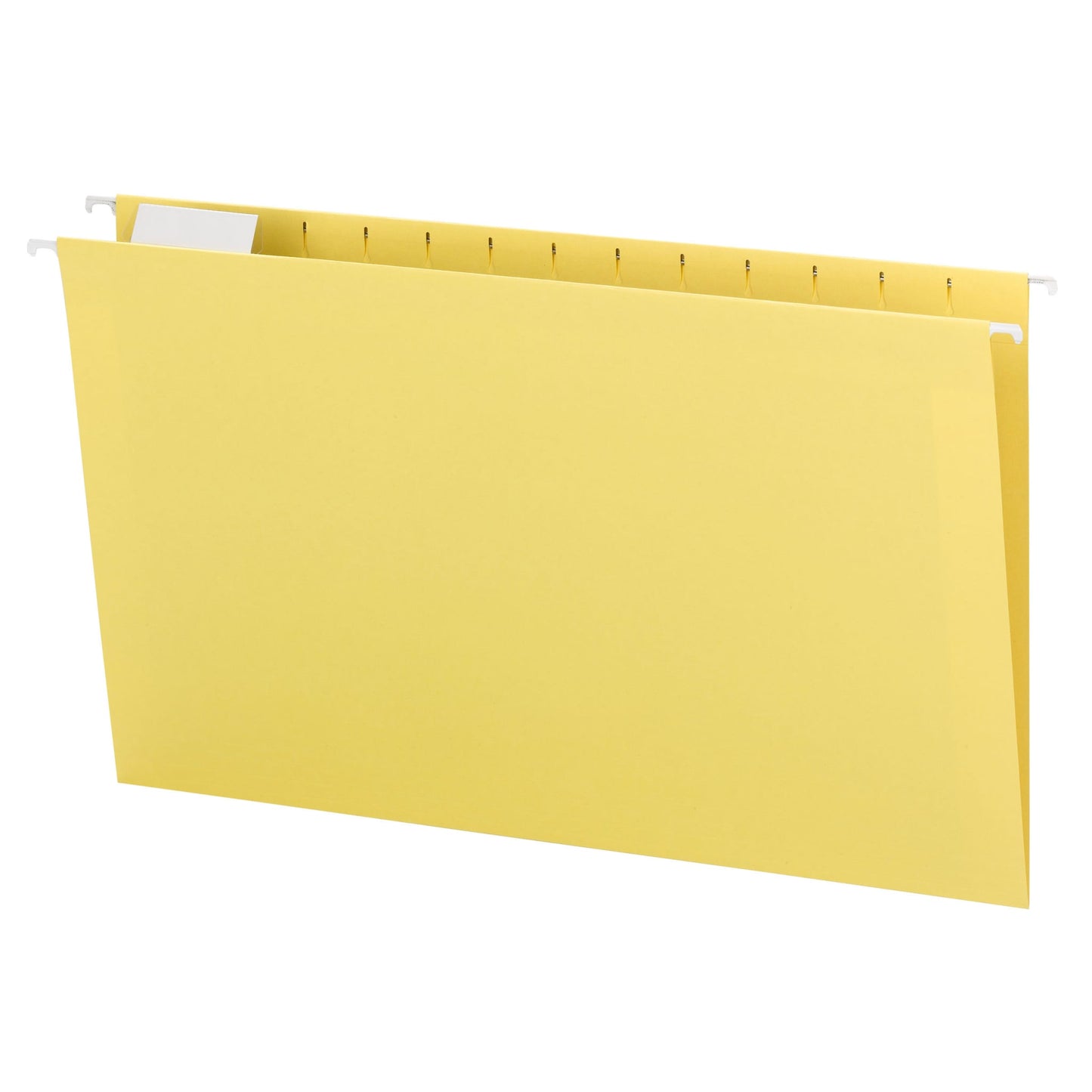 Standard Hanging File Folders with 1/5-Cut Tabs, Yellow Color, Legal Size, Set of 25, 086486641692