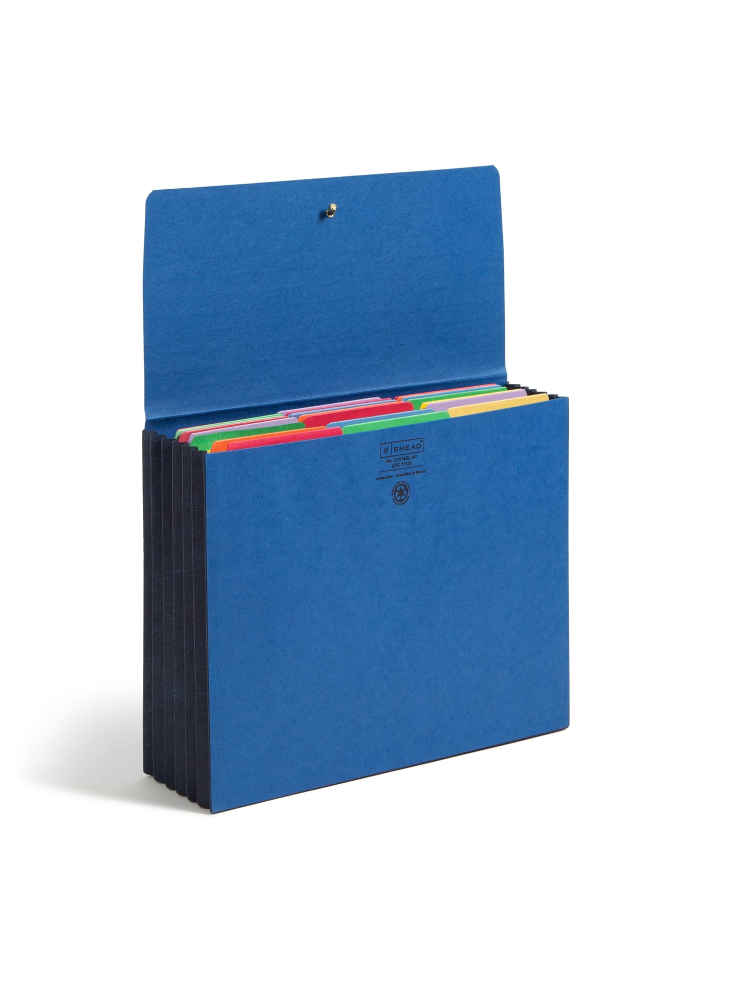 Extra Wide Expanding Wallets with Elastic Cord, 5-1/4 Inch Expansion, Navy Color, Extra Wide Letter Size, Set of 10, 30086486711228
