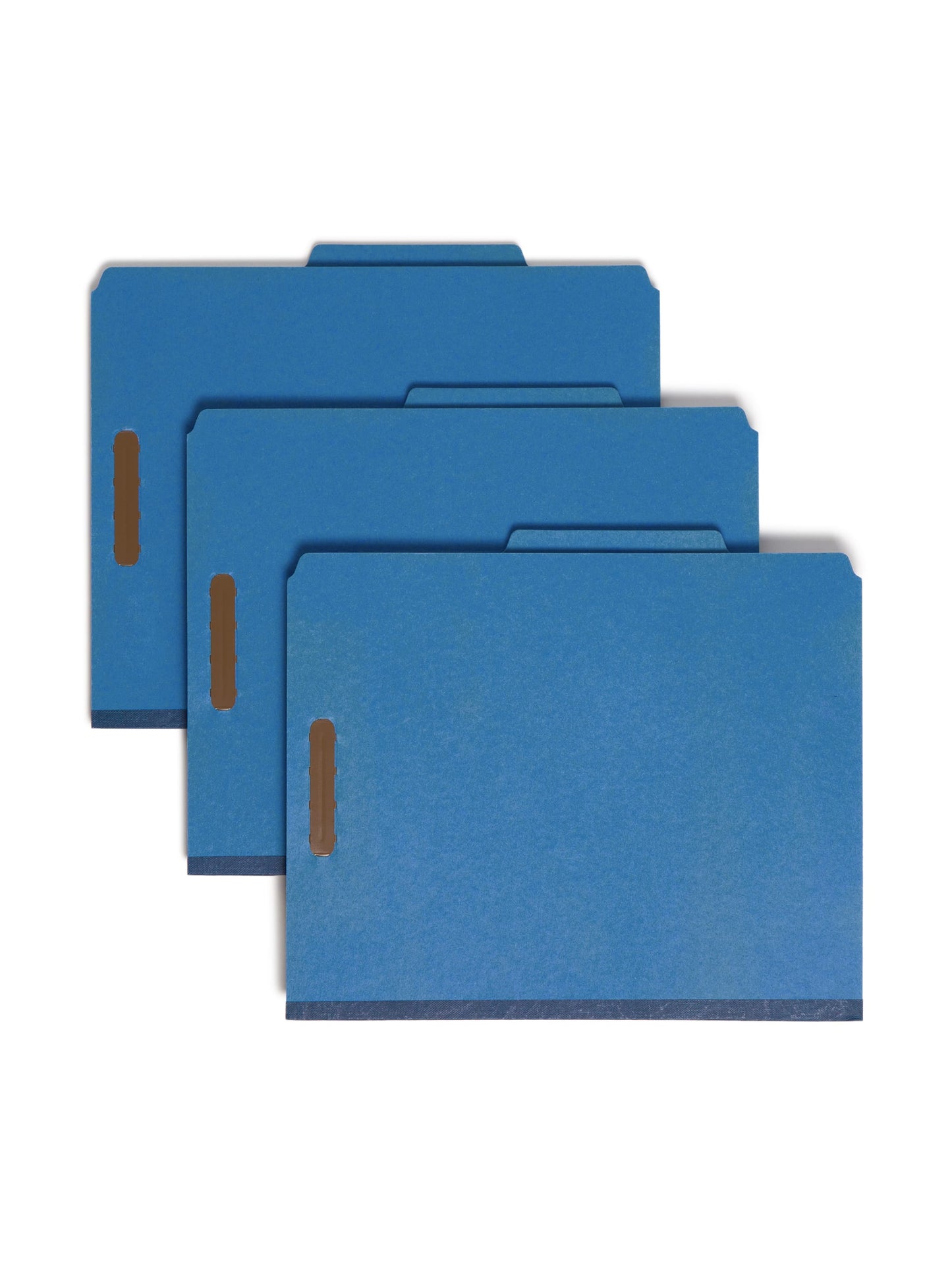 Pressboard Classification File Folders, 2 Dividers, 2 inch Expansion, Dark Blue Color, Letter Size,