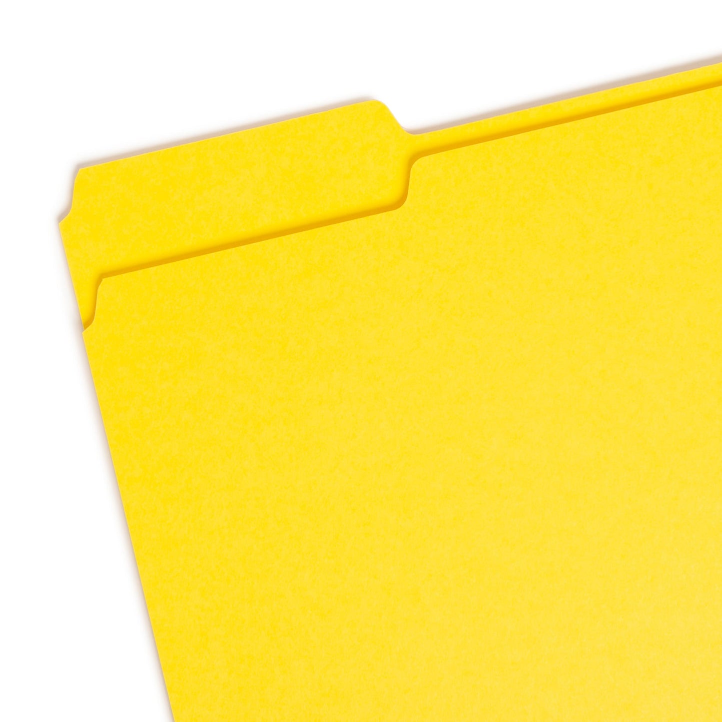 Standard File Folders, 1/3-Cut Tab, Yellow Color, Letter Size, Set of 100, 086486129435