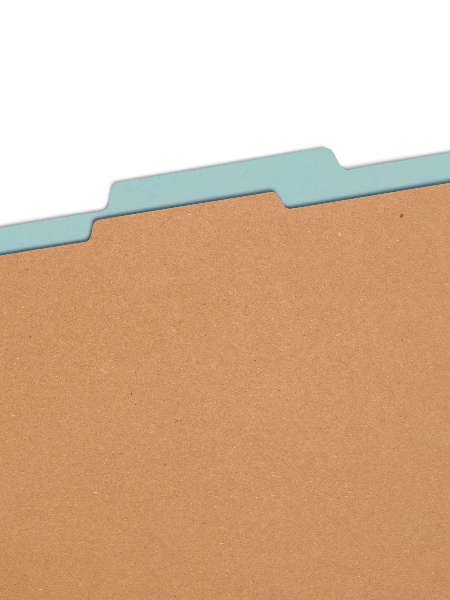 SafeSHIELD® Pressboard Classification File Folders, 1 Divider, 2 inch Expansion, Blue Color, Letter Size,