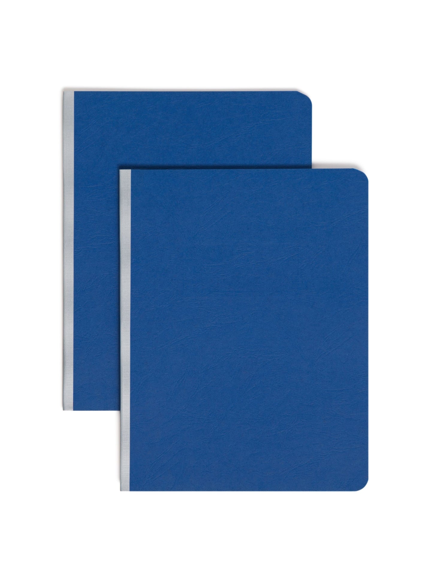 Premium Pressboard Report Covers, 8 1/2-inch Metal Prong Side Fastener with Compressor, 3-inch Expansion, Dark Blue Color, Letter Size,