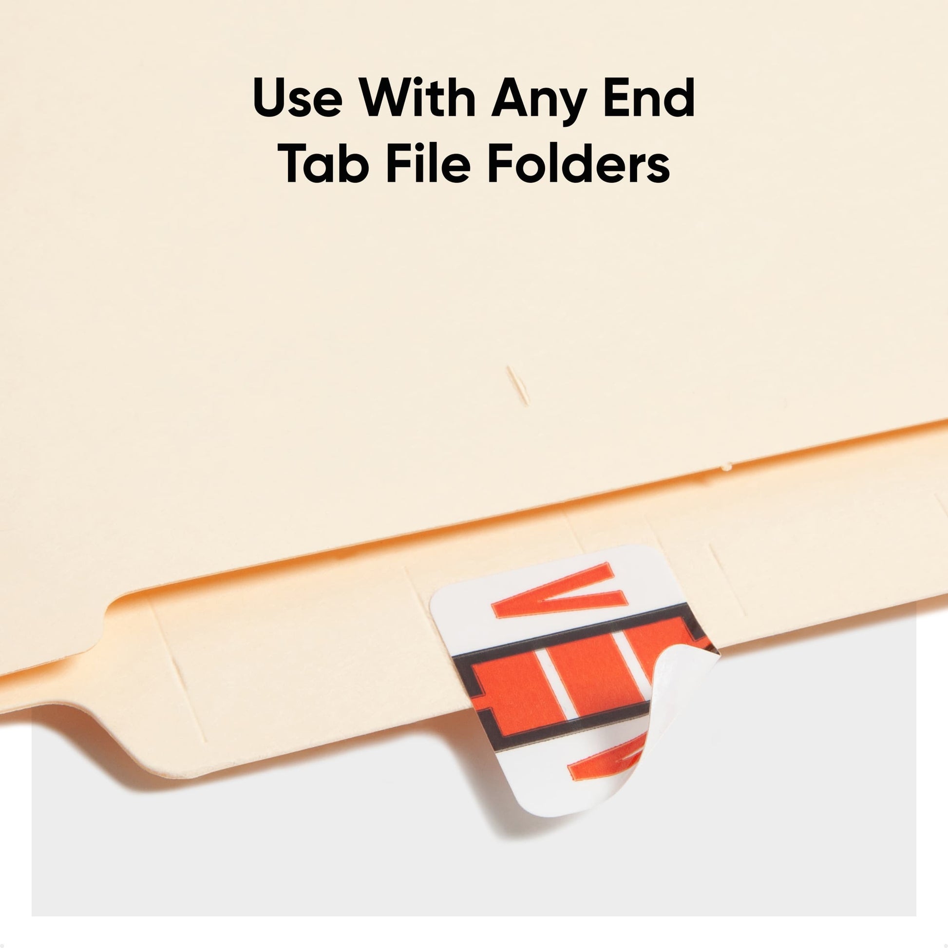 BCCR Bar Style Color-Coded Alphabetic Labels, A-Z Rolls, Dark Orange Color, 1-1/4" X 1" Size, Set of 50, 086486670920