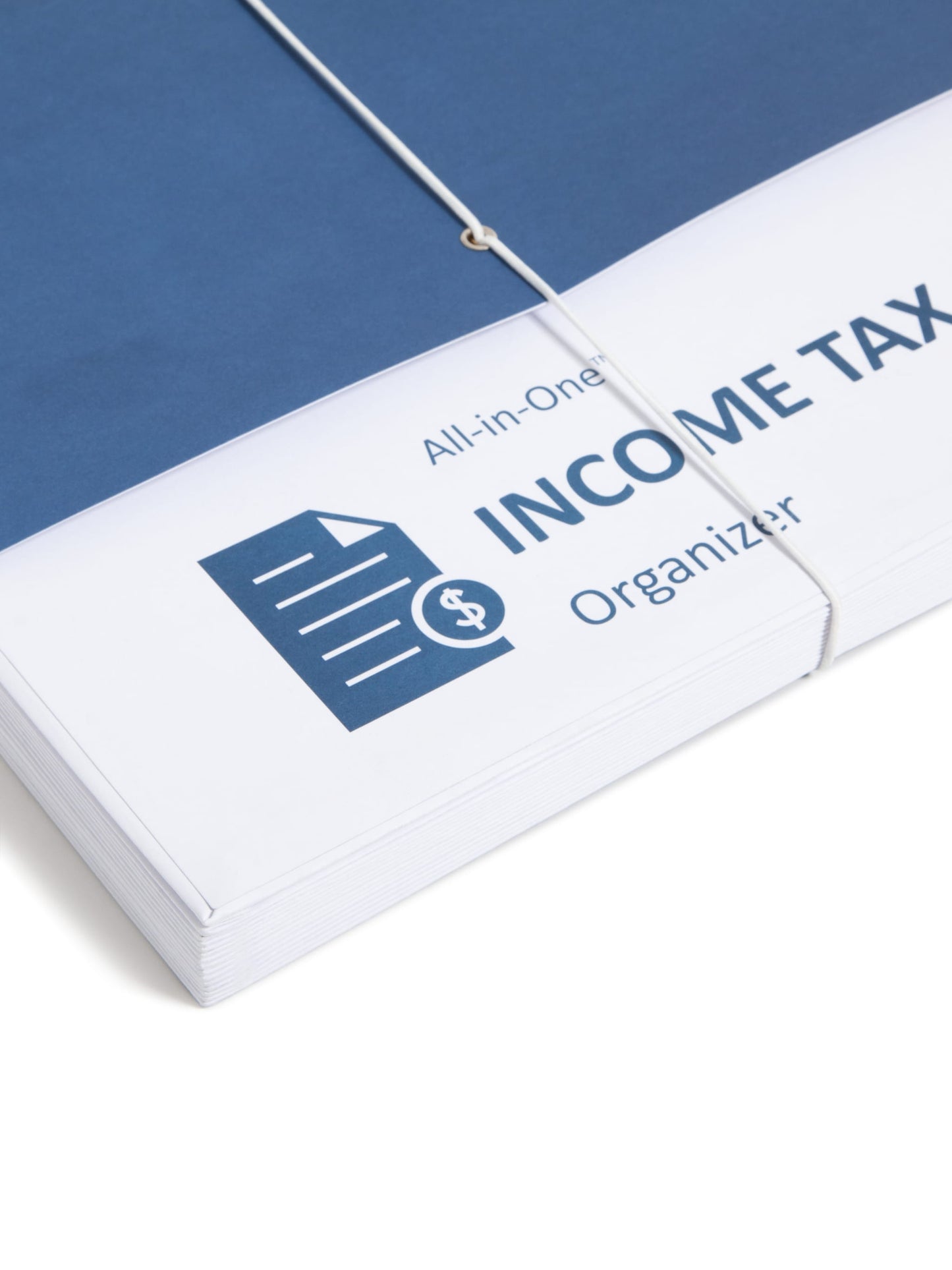 All-in-One Income Tax Organizer, 12 Pockets, White Color, Letter Size, Set of 1, 086486706605