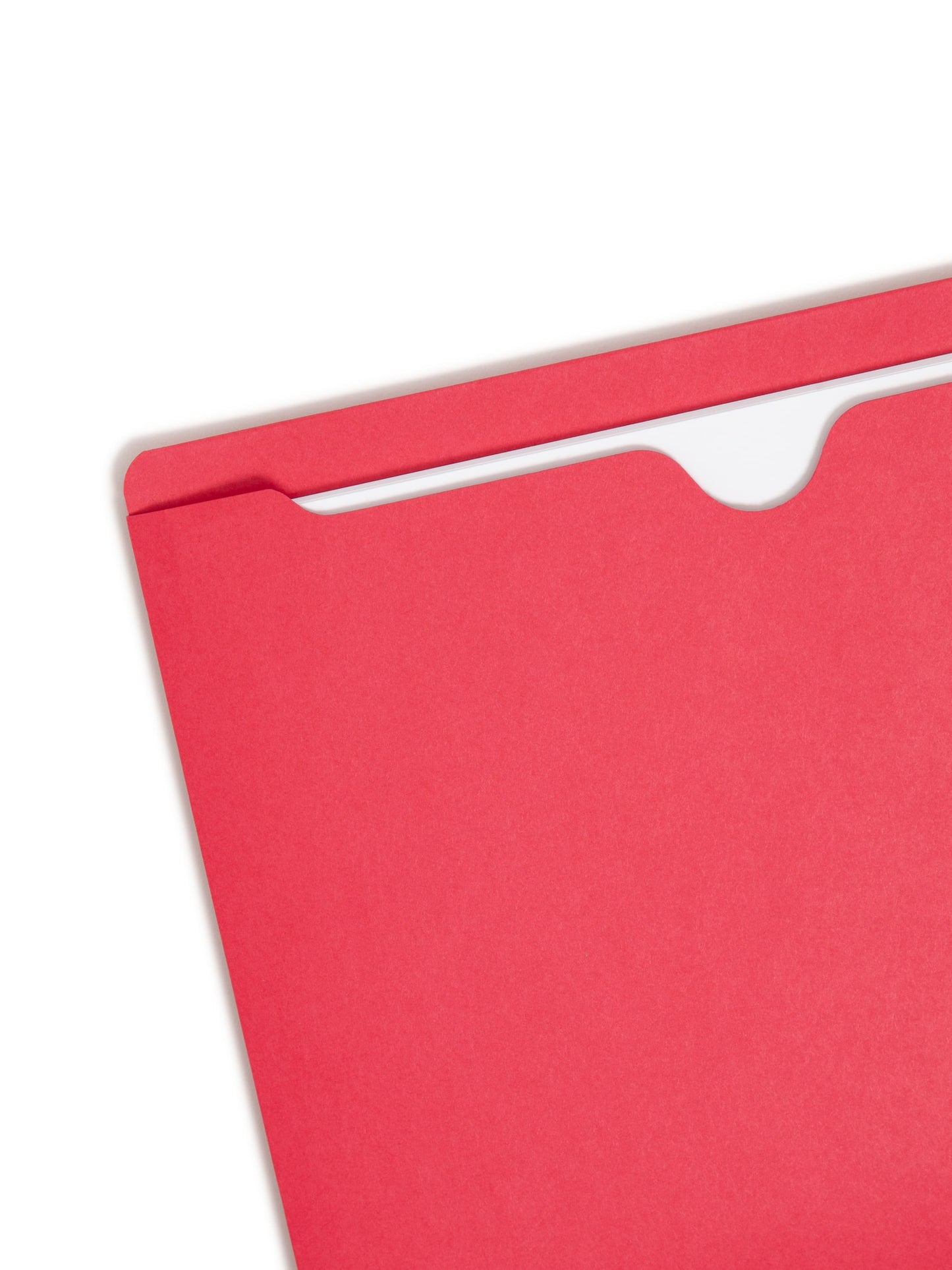 Colored File Jackets, Reinforced Straight-Cut Tab, No Expansion, Red Color, Letter Size, Set of 100, 30086486755093