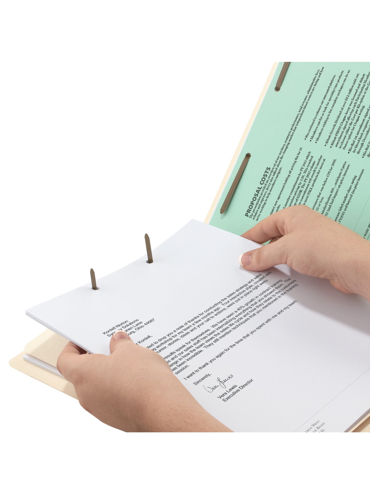 TUFF® Shelf-Master® Reinforced Laminated End Tab Fastener File Folders, Straight-Cut Tab, Manila Color, Letter Size, Set of 50, 086486341059