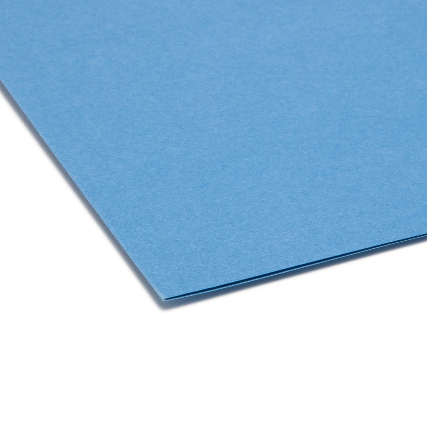 Reinforced Tab File Folders, Straight-Cut Tab, Blue Color, Letter Size, Set of 100, 086486120104