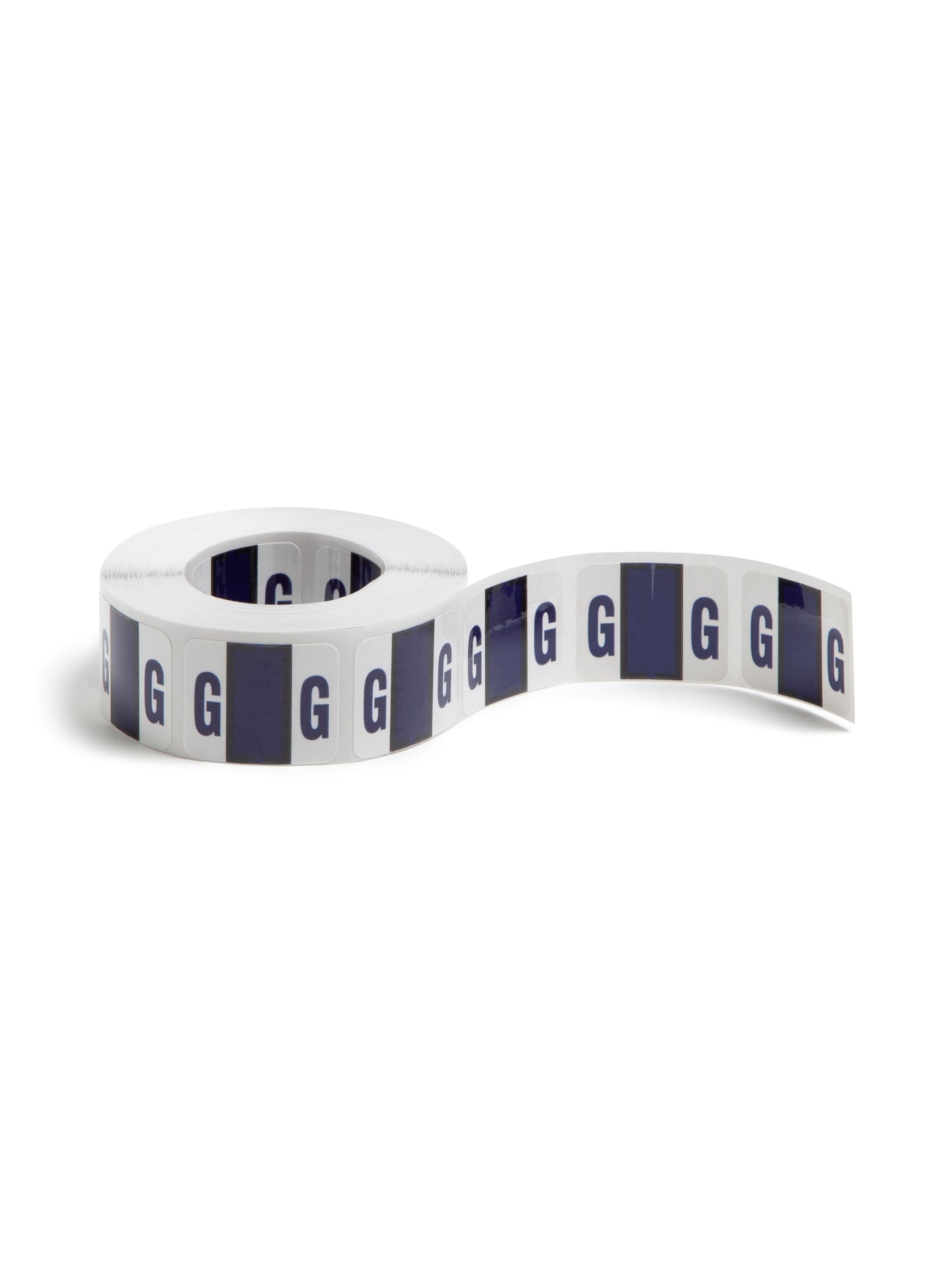 BCCR Bar Style Color-Coded Alphabetic Labels, A-Z Rolls, Violet Color, 1-1/4" X 1" Size,
