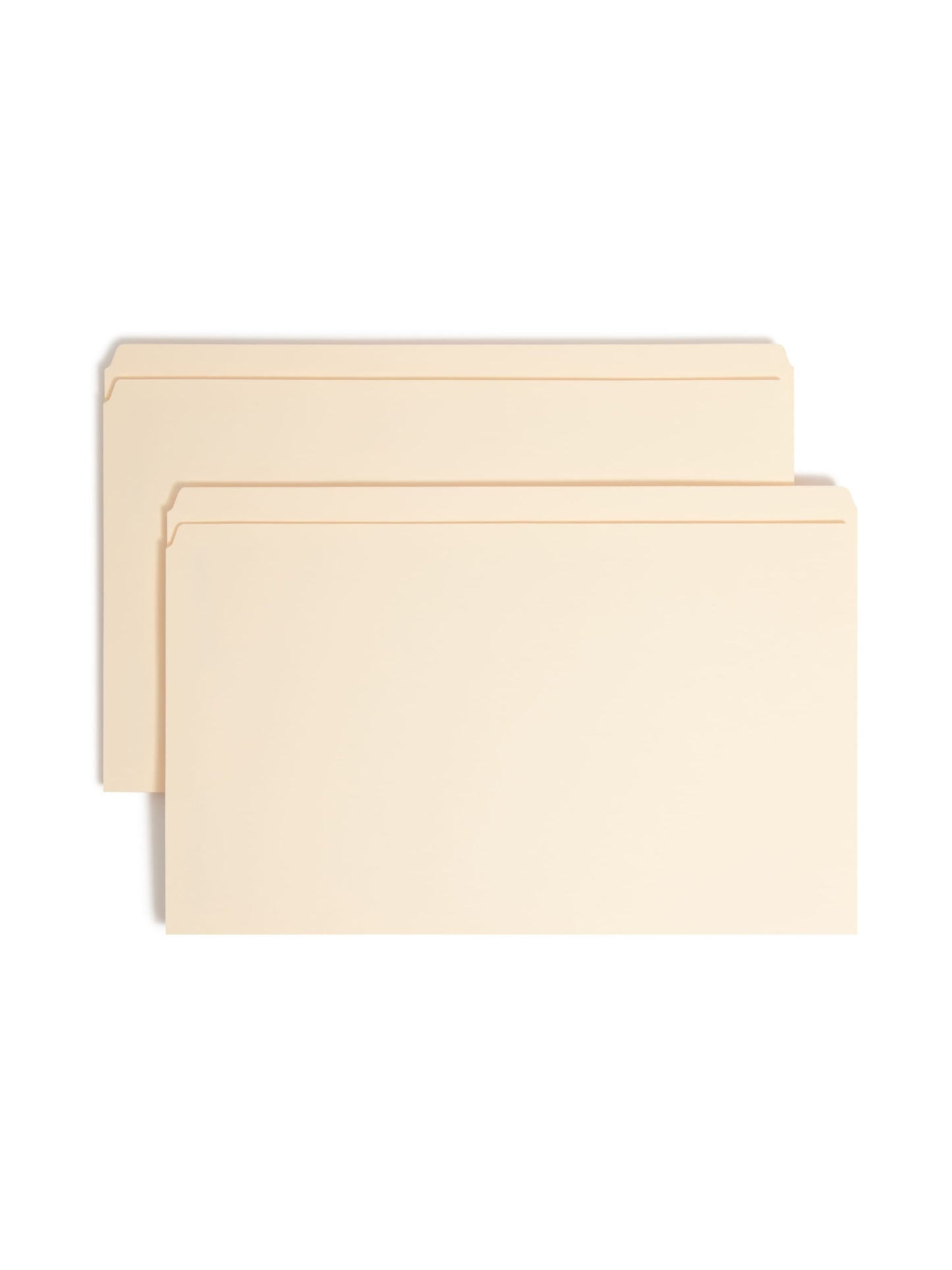 Reinforced Tab Fastener File Folders, Straight-Cut Tab, 1 Fastener, Manila Color, Legal Size, Set of 50, 086486195102