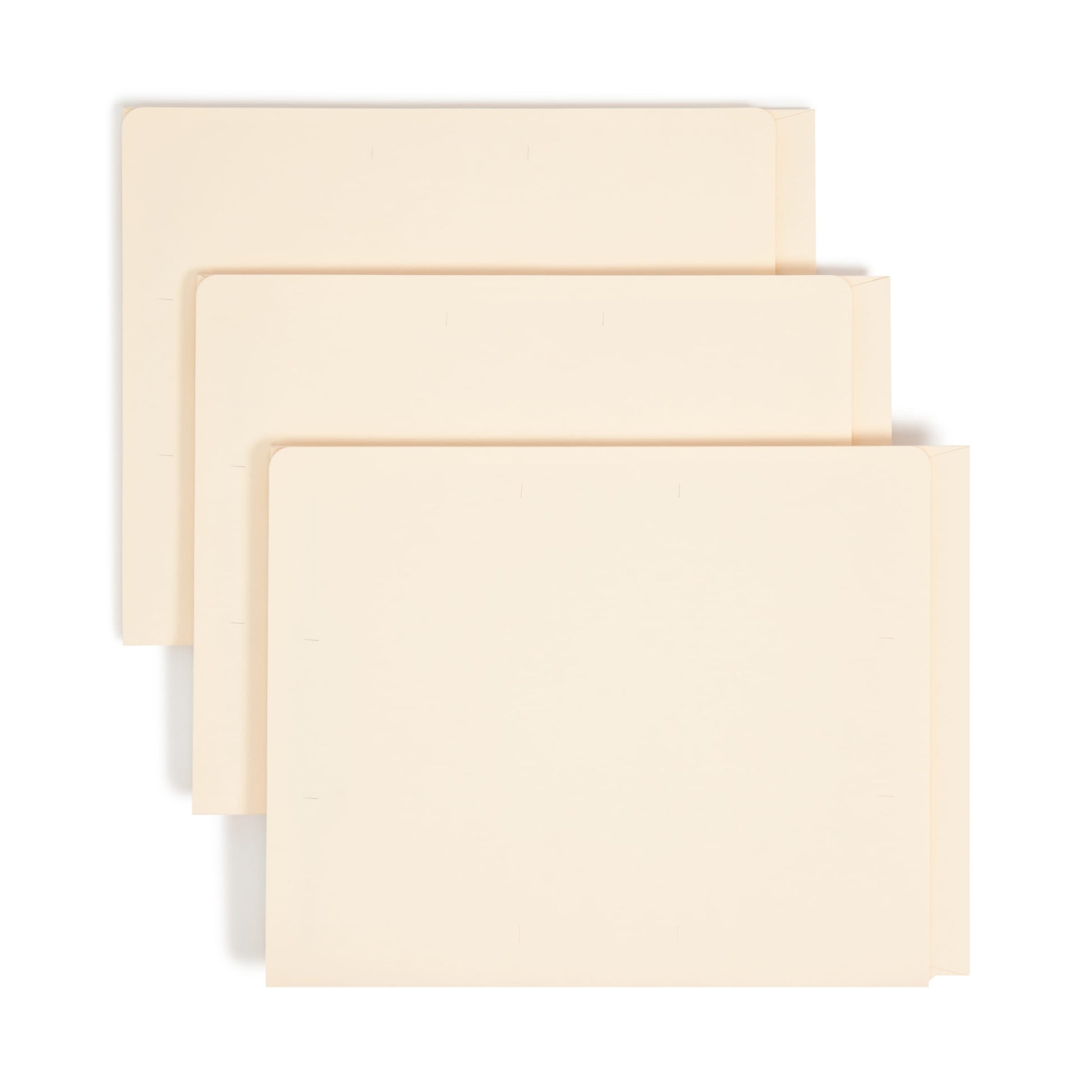 End Tab Fastener File Folder with Full Pocket, Straight-Cut Tab, 2 Fasteners, 1 Jacket, Manila Color, Letter Size, Set of 50, 086486341011