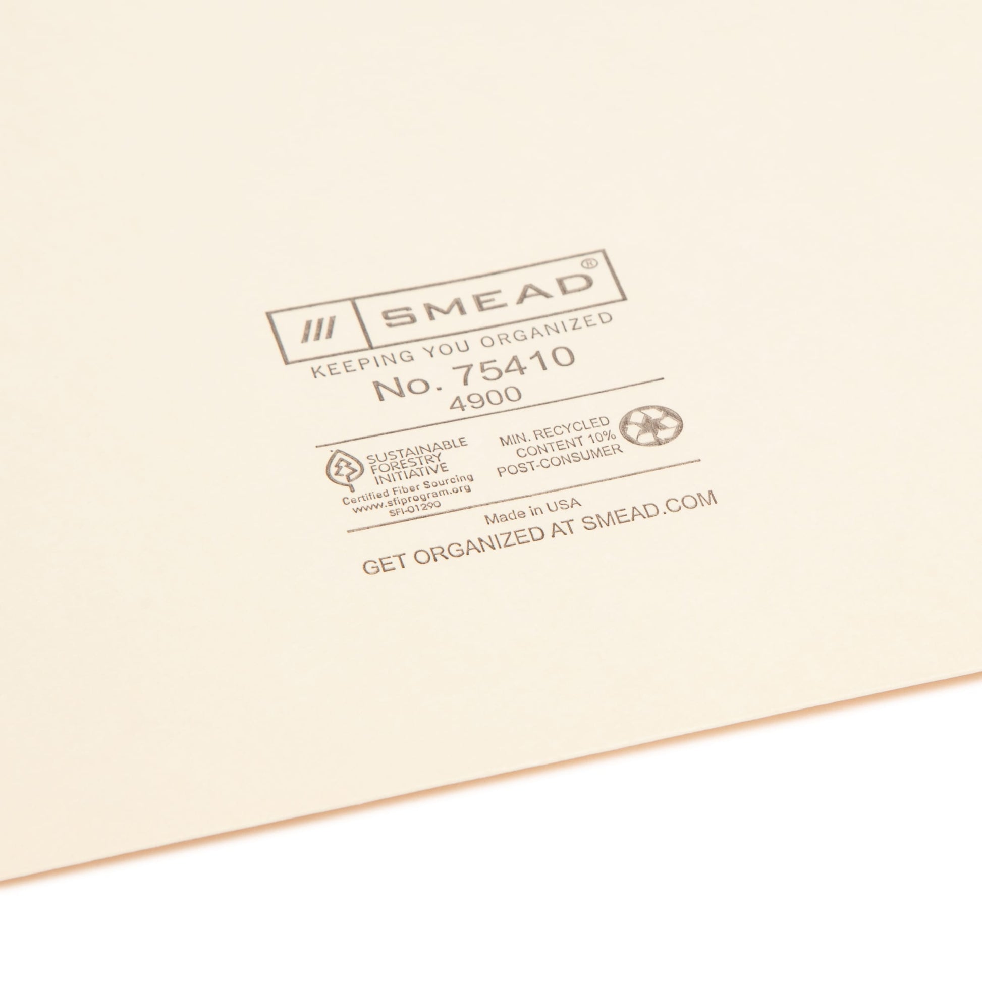 File Jackets, Straight Cut Tab, Manila Color, Letter Size, Set of 100, 30086486754102