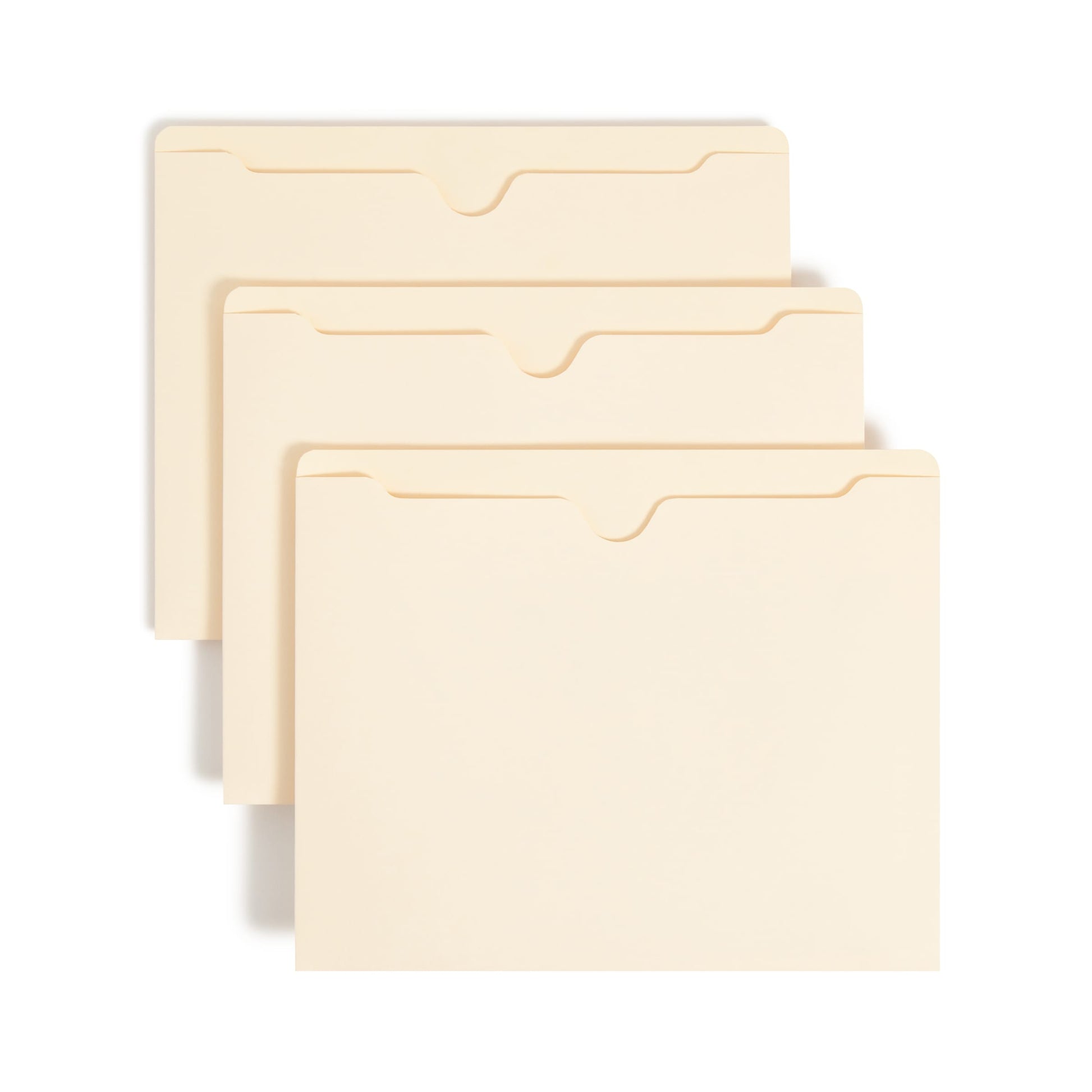 File Jackets, Straight Cut Tab, Manila Color, Letter Size, Set of 100, 30086486754102