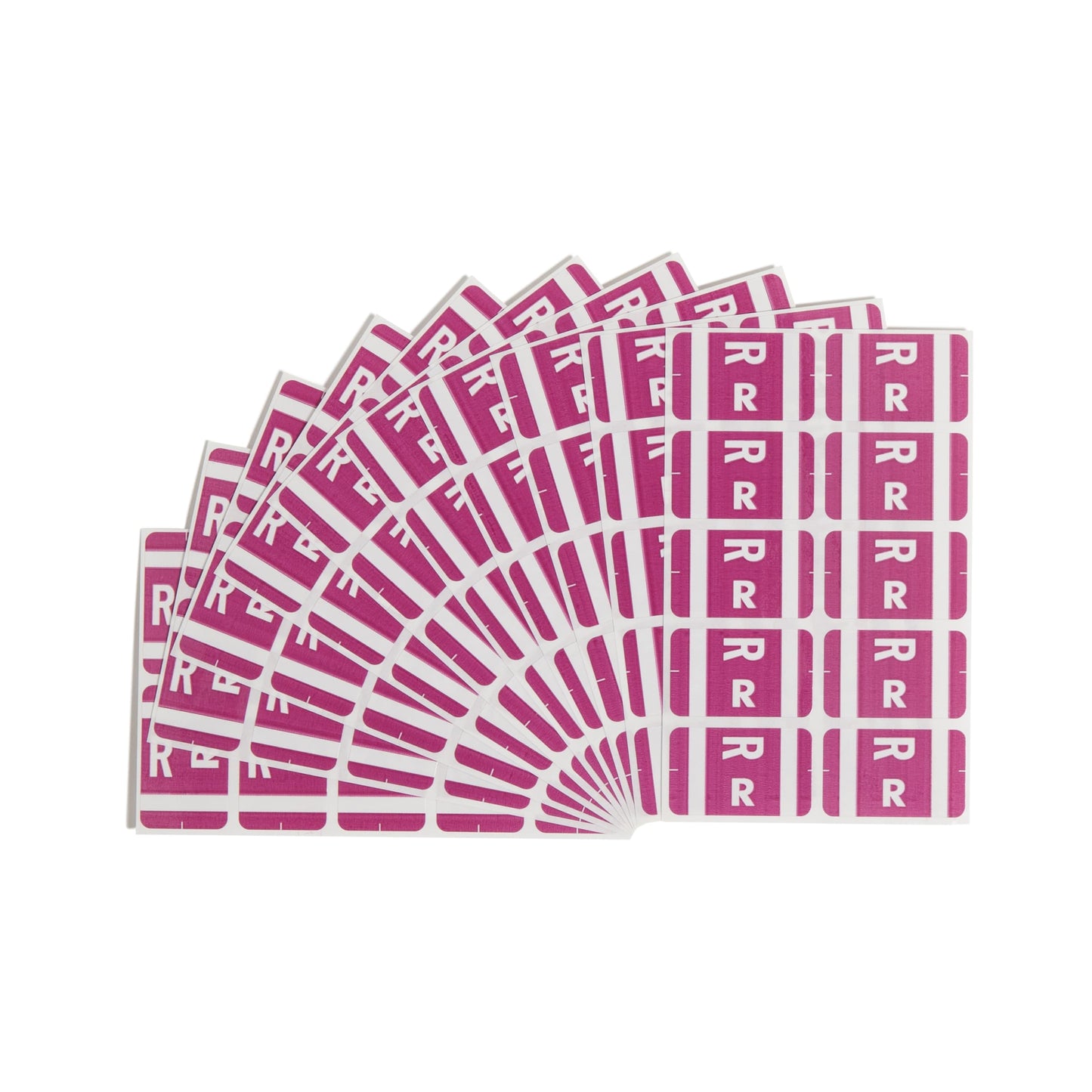 AlphaZ® ACCS Color Coded Alphabetic Labels - Sheets, Purple Color, 1" X 1-5/8" Size, Set of 100, 086486671880