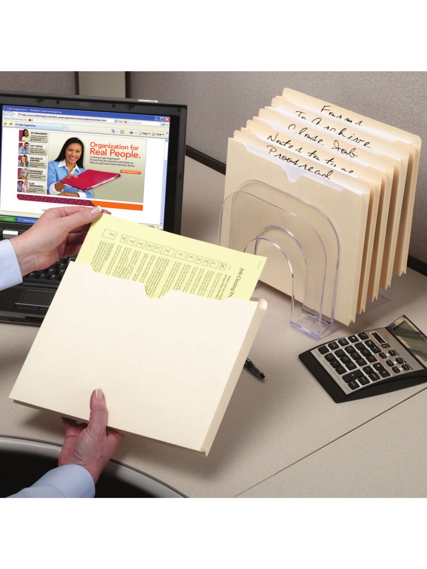 File Jackets, 2 inch Expansion, Straight-Cut Tab, Manila Color, Legal Size, Set of 50, 30086486765603