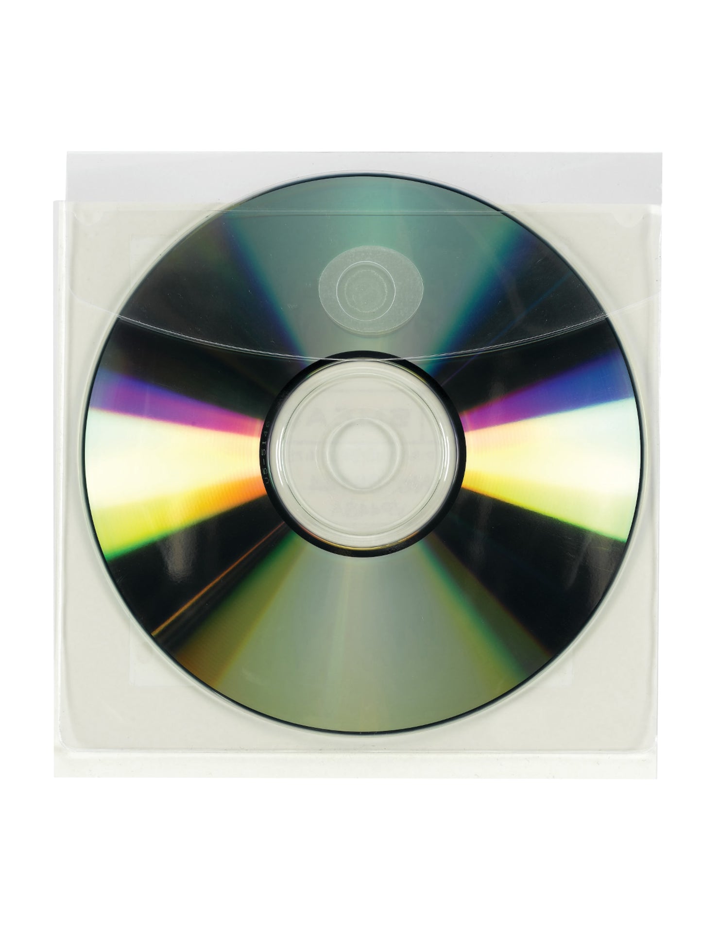 Self-Adhesive Poly CD/DVD Pockets, Clear, 5-1/4" x 5-1/4", Clear Color, 5-1/4" X 5-1/4" Size,