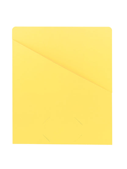 Organized Up® Slash Jackets, Flat-No Expansion, Yellow Color, Letter Size, Set of 1, 086486754347