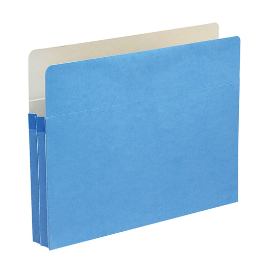 File Pockets, 1-3/4 inch Expansion, Straight-Cut Tab, Blue Color, Letter Size, Set of 0, 30086486732155
