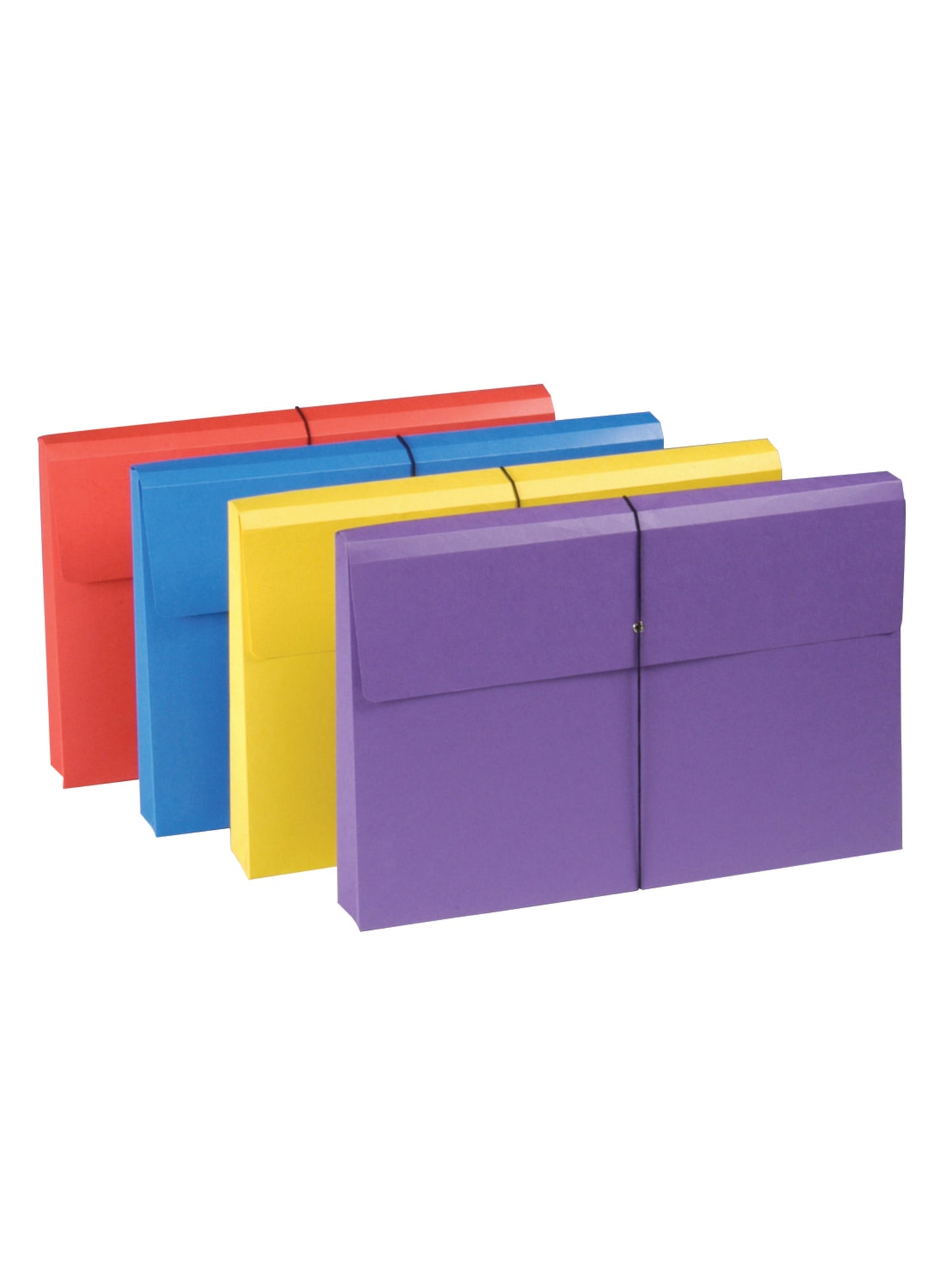 Colored Expanding Wallets with Antimicrobial Product Protection, 2 inch Expansion, Assorted Colors Color, Legal Size, 086486773003