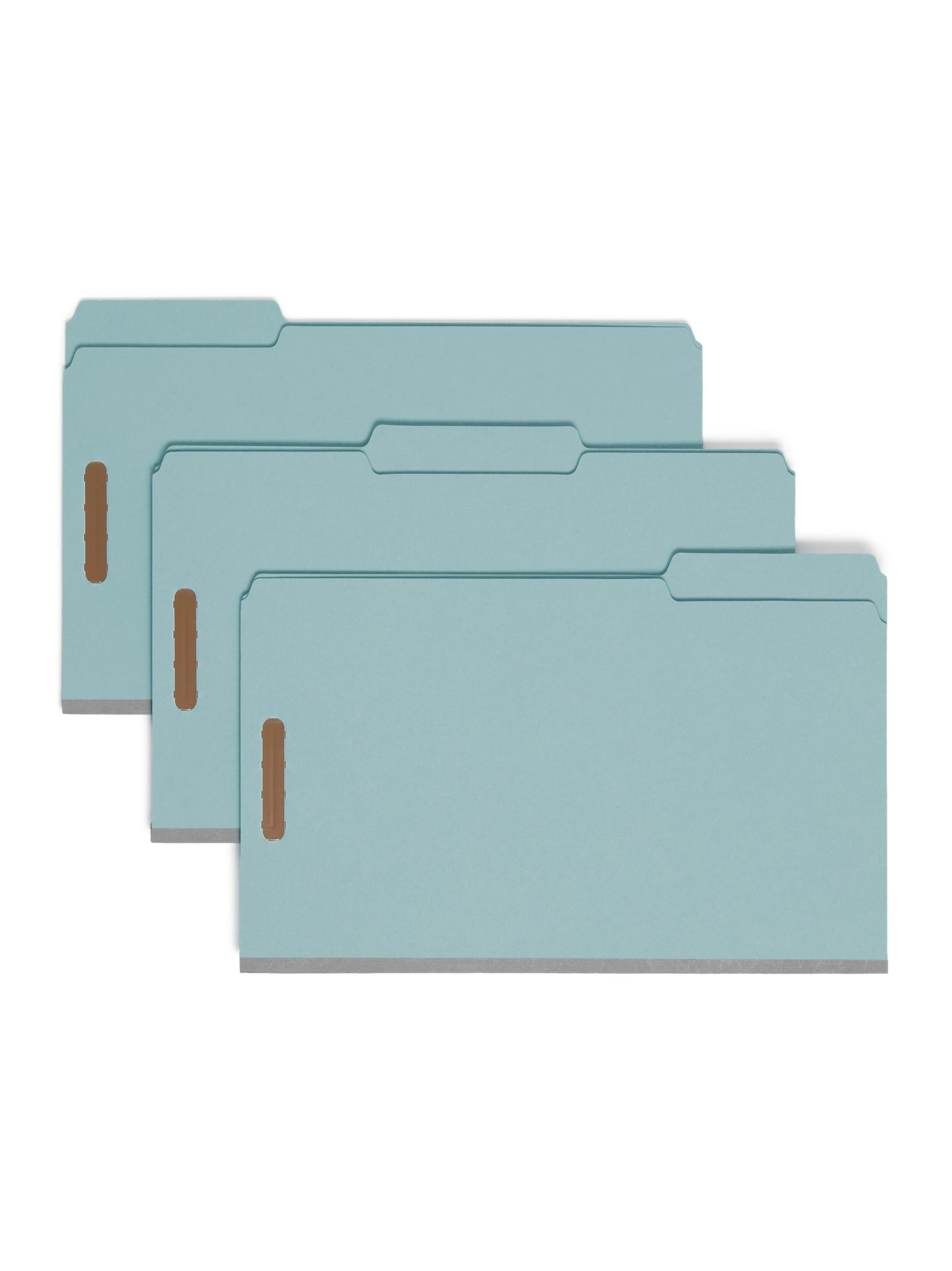 Pressboard Fastener File Folders, 3 inch Expansion, Blue Color, Legal Size, Set of 25, 086486200028