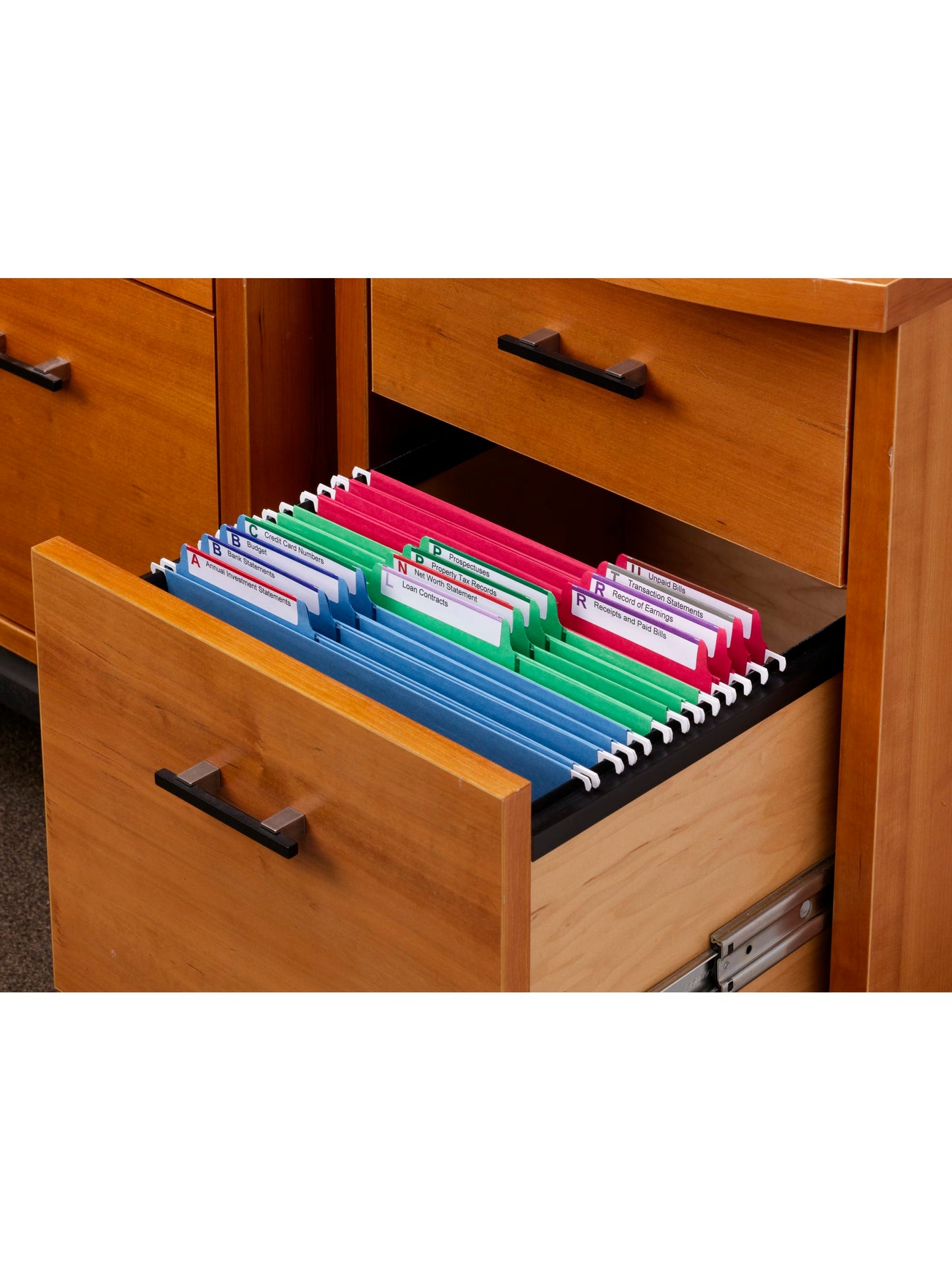 FasTab® Hanging Folder Kit, 1/3 Cut Tab, Assorted Primaries Color, Letter Size, 086486920063