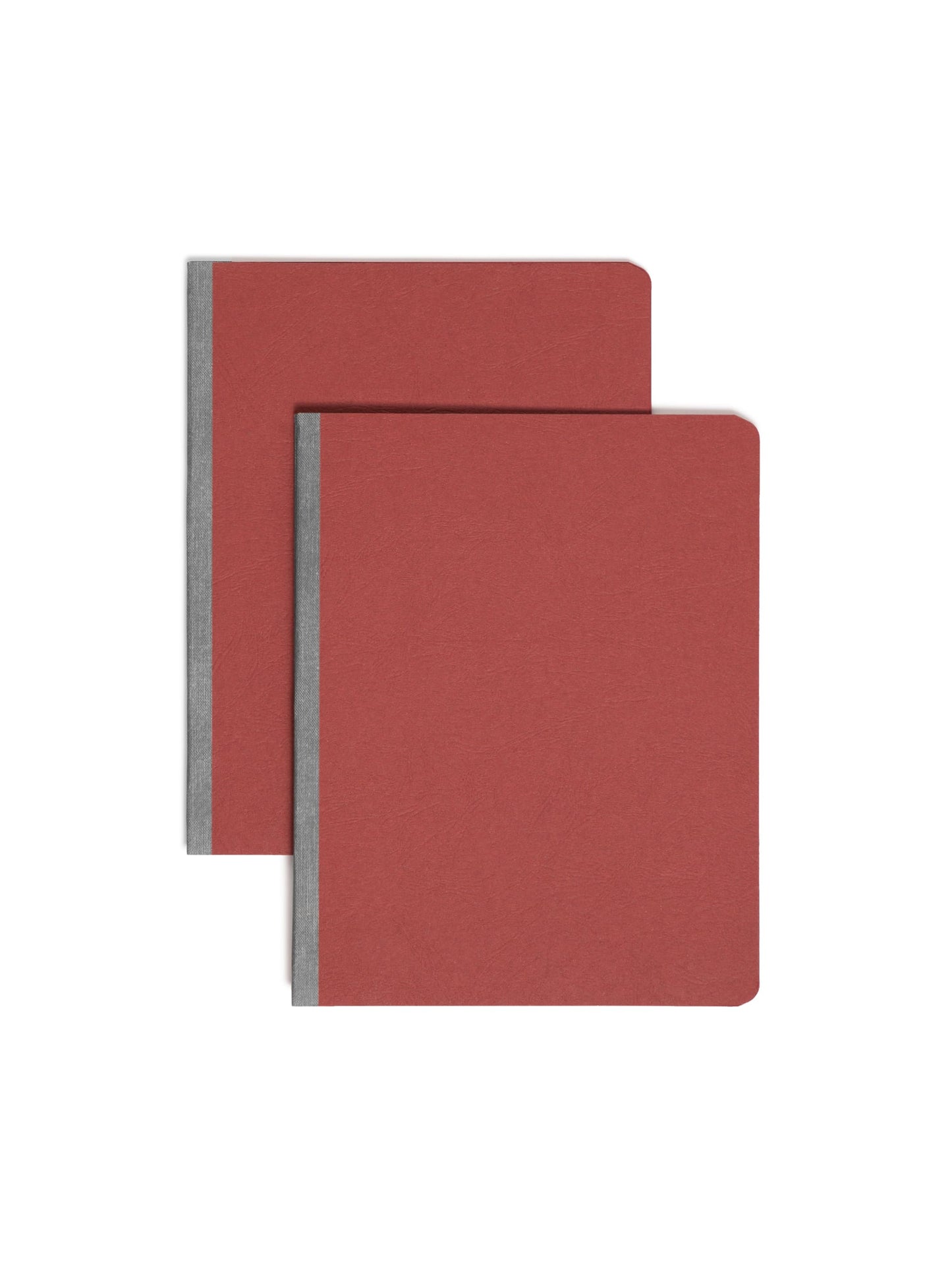 Premium Pressboard Report Covers, 8 1/2-inch Metal Prong Side Fastener with Compressor, 3-inch Expansion, Red Color, Letter Size,