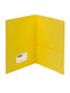 Standard Two-Pocket Folders, Yellow Color, Letter Size, Set of 0, 30086486878624