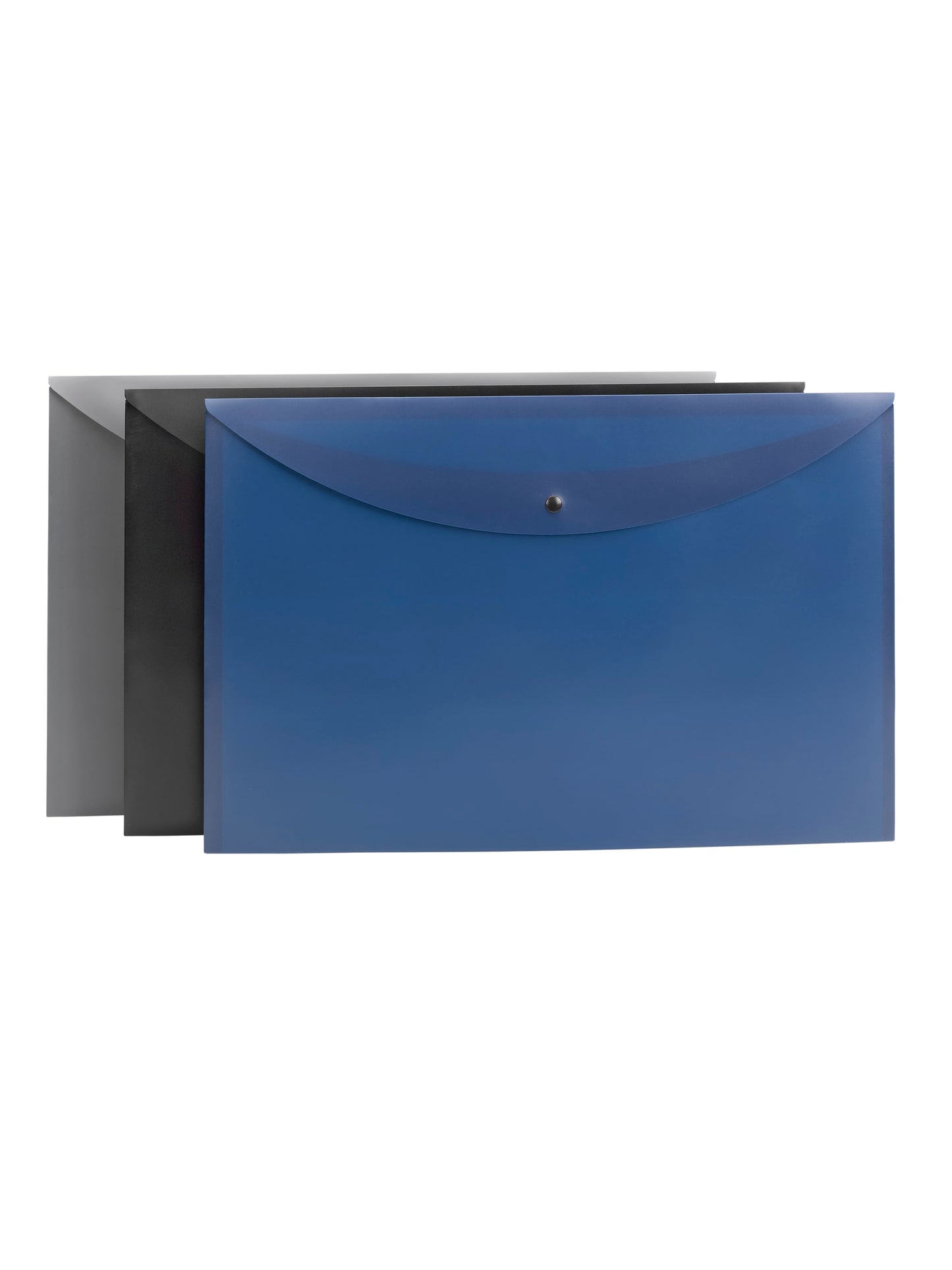 Poly Document HoldersPoly Envelopes with Snap Closure, Assorted Colors, 11" x 17", Assorted Colors, 11" X 17" Size, Set of 6, 086486896917
