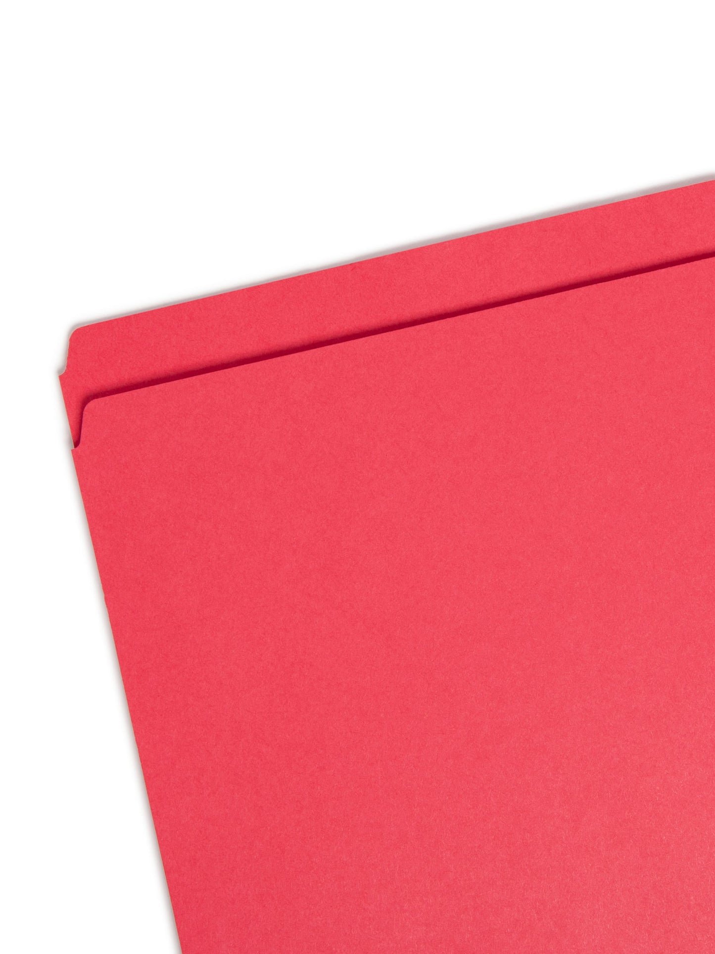 Standard File Folders, Straight-Cut Tab, Red Color, Letter Size, Set of 100, 086486109437