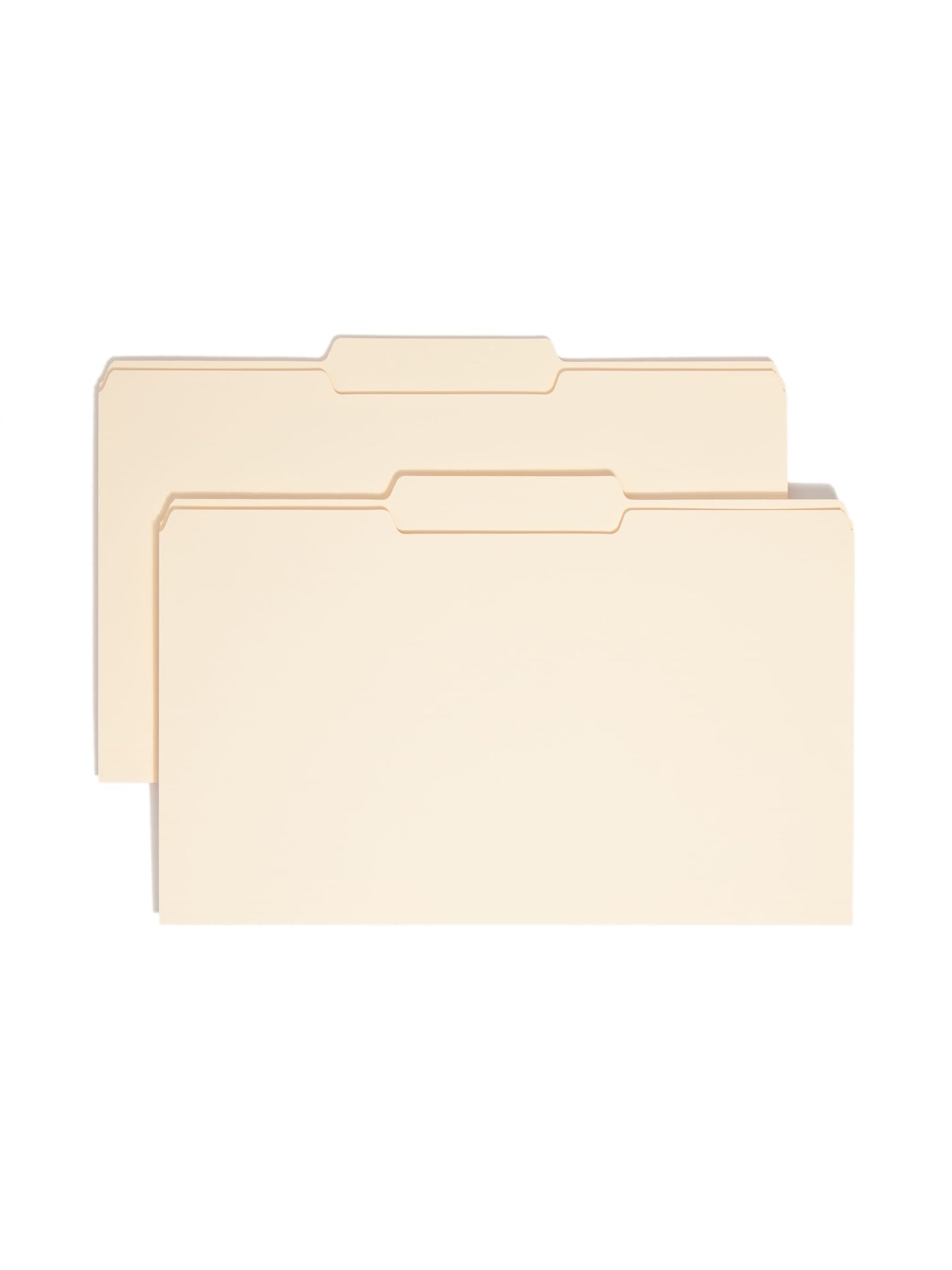 Standard File Folders, 1/3-Cut Center Tab, Manila Color, Legal Size, Set of 100, 086486153324
