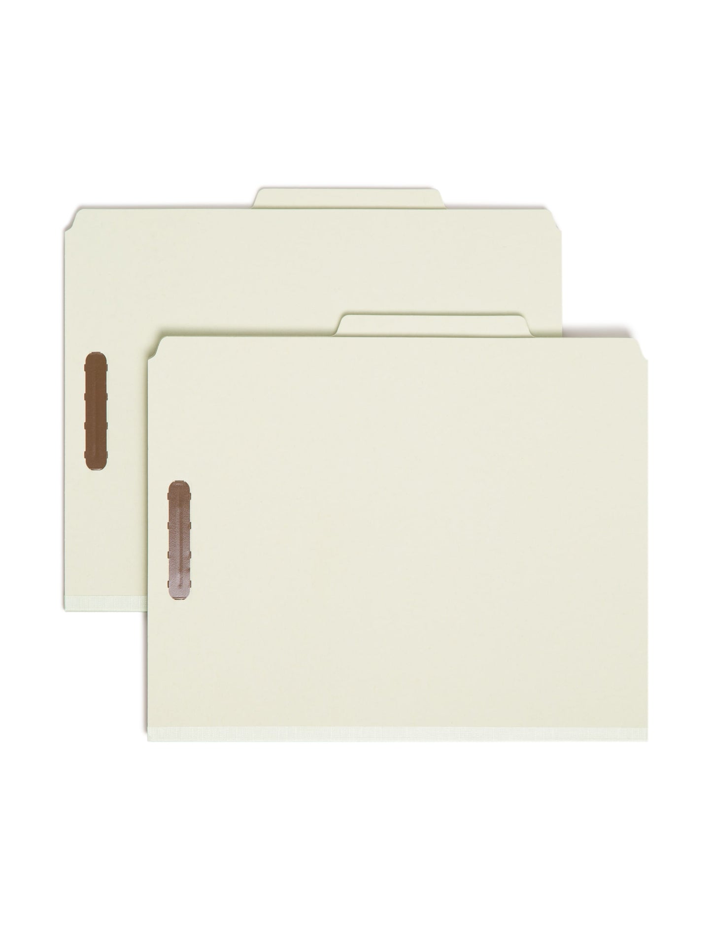 Pressboard Classification File Folders, 2 Dividers, 2 inch Expansion, Gray/Green Color, Letter Size, Set of 0, 30086486140233